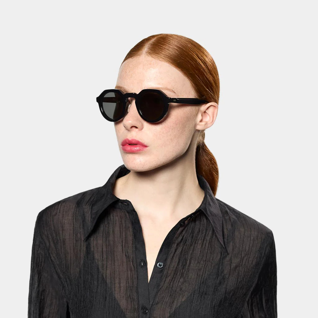 TBD Eyewear Ivy Eco Black Grey Lens Sunglasses Woman