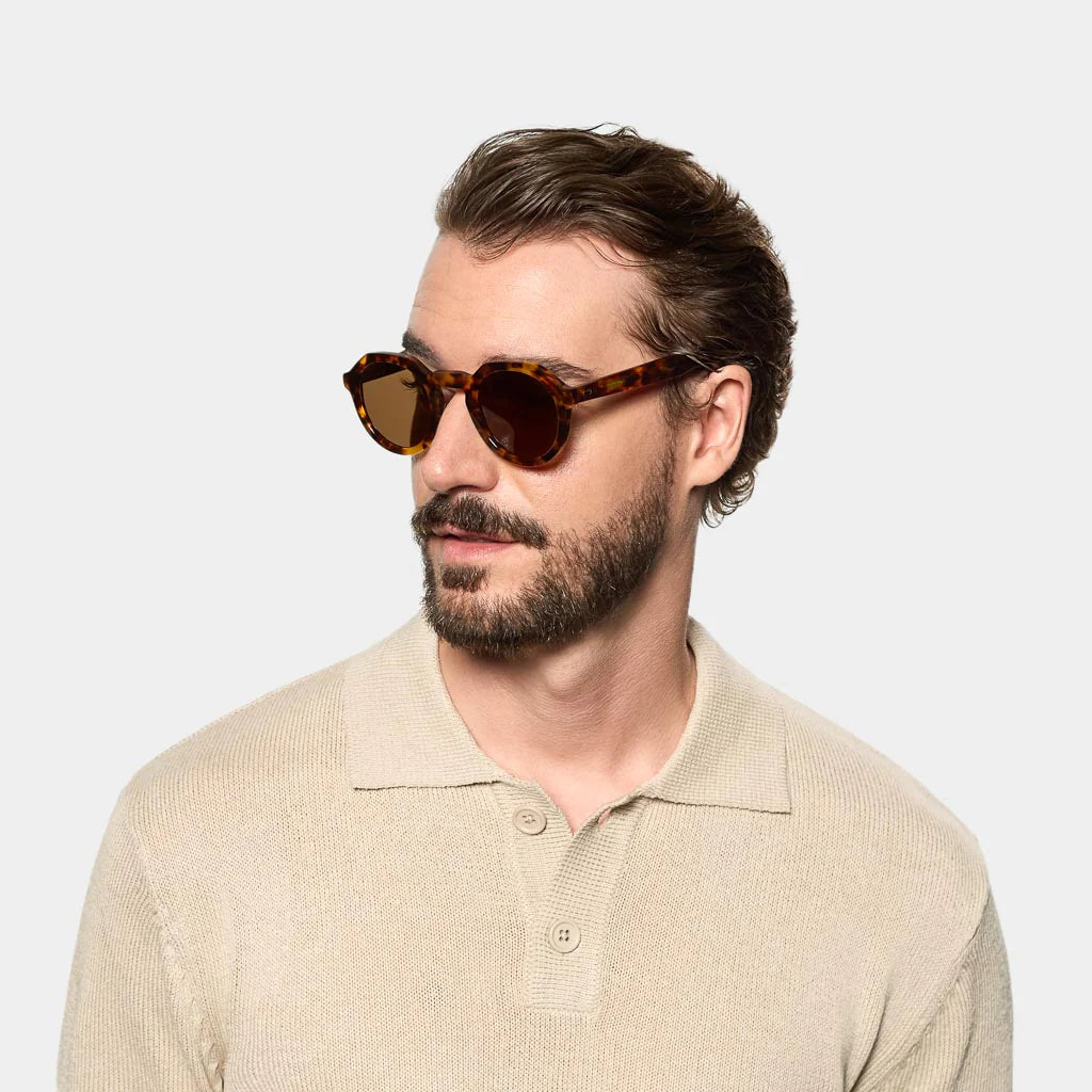 TBD Eyewear Ivy Eco Spotted Havana Tobacco Lens Sunglasses Man