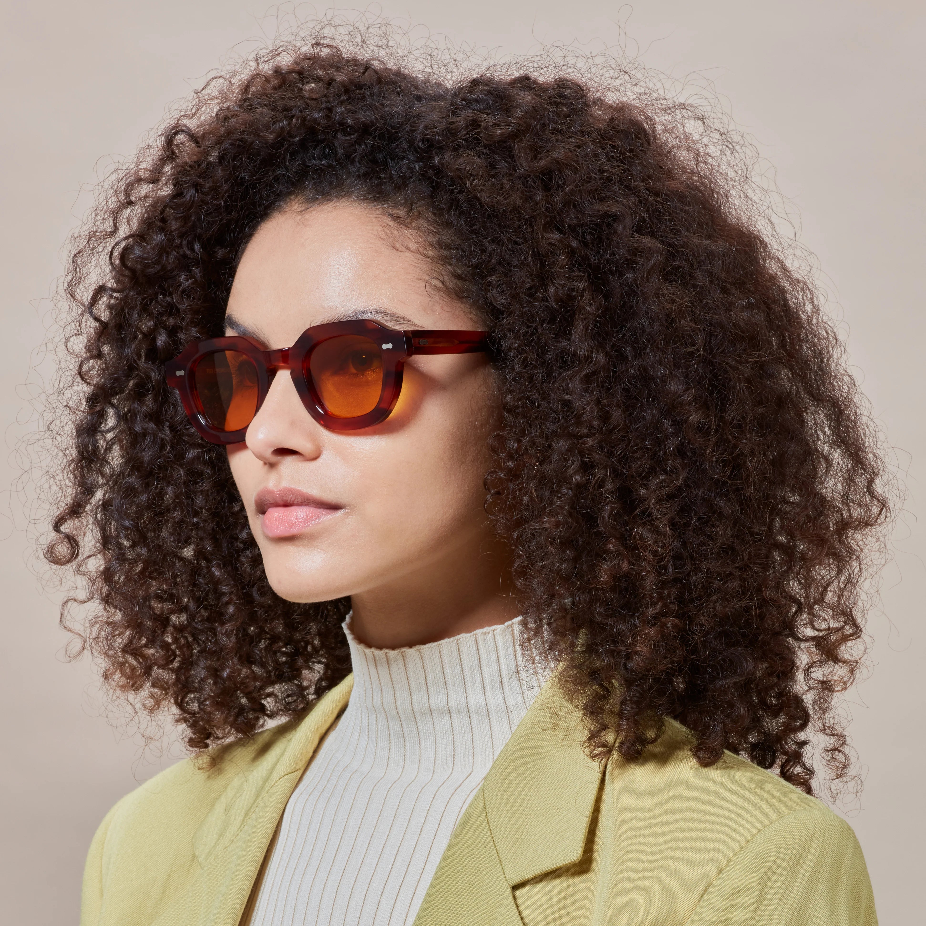 TBD Eyewear Juta Eco Havana Orange Lens Sunglasses Woman