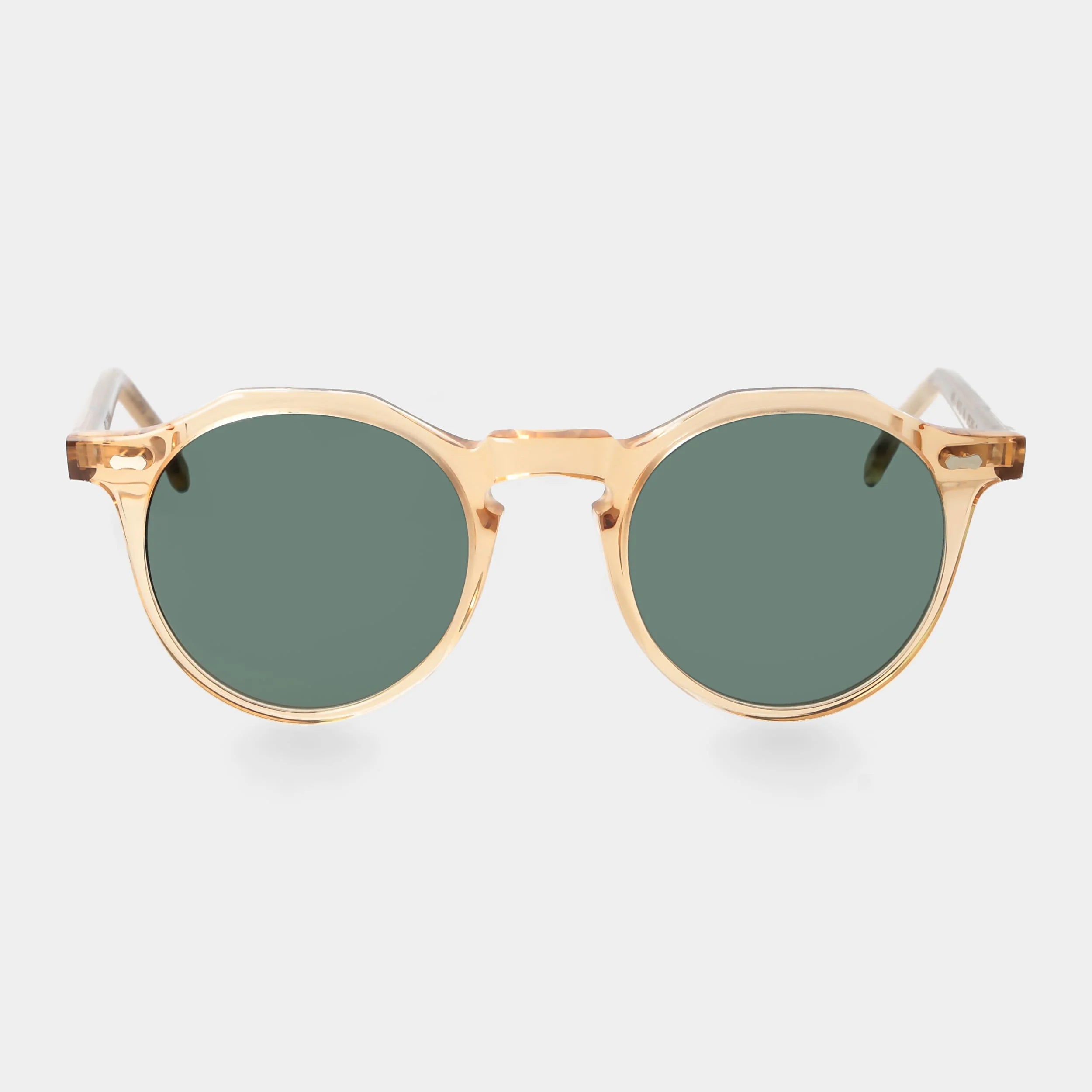 TBD Eyewear Lapel Eco Champagne Bottle Green Lens Sunglasses Front