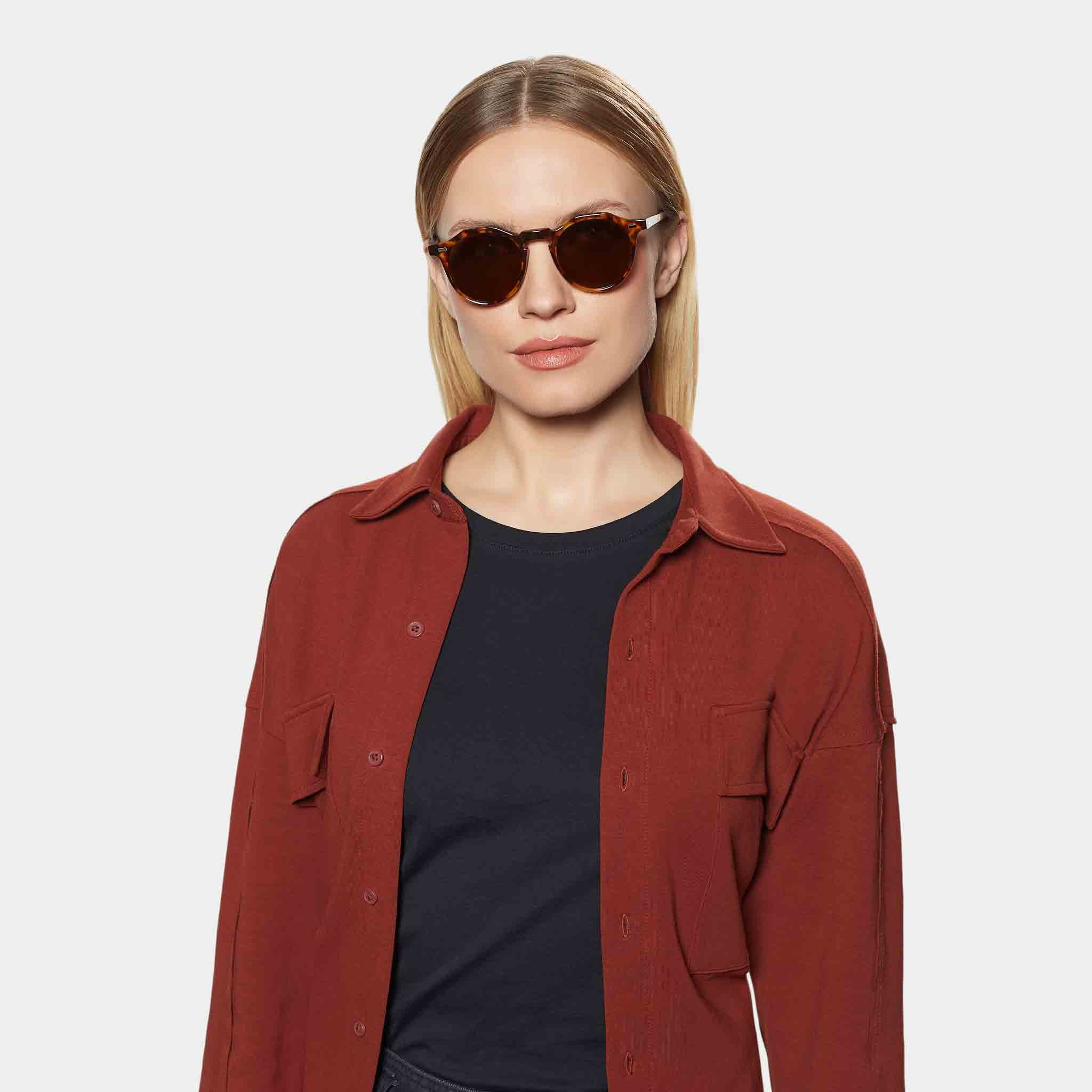 TBD Eyewear Lapel Eco Spotted Havana Tobacco Lens Sunglasses Woman