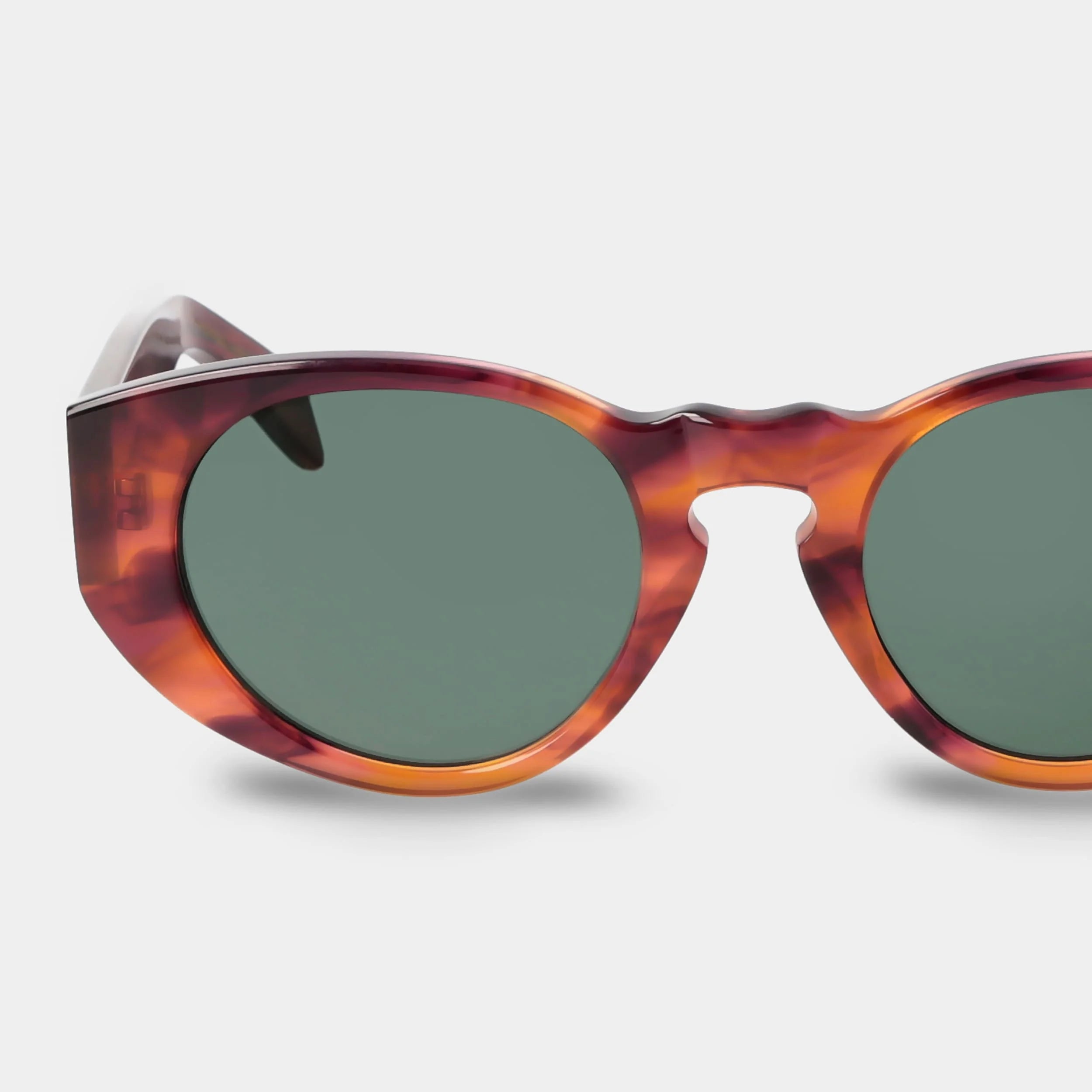 TBD Eyewear Madras Eco Havana Bottle Green Lens Sunglasses Detail