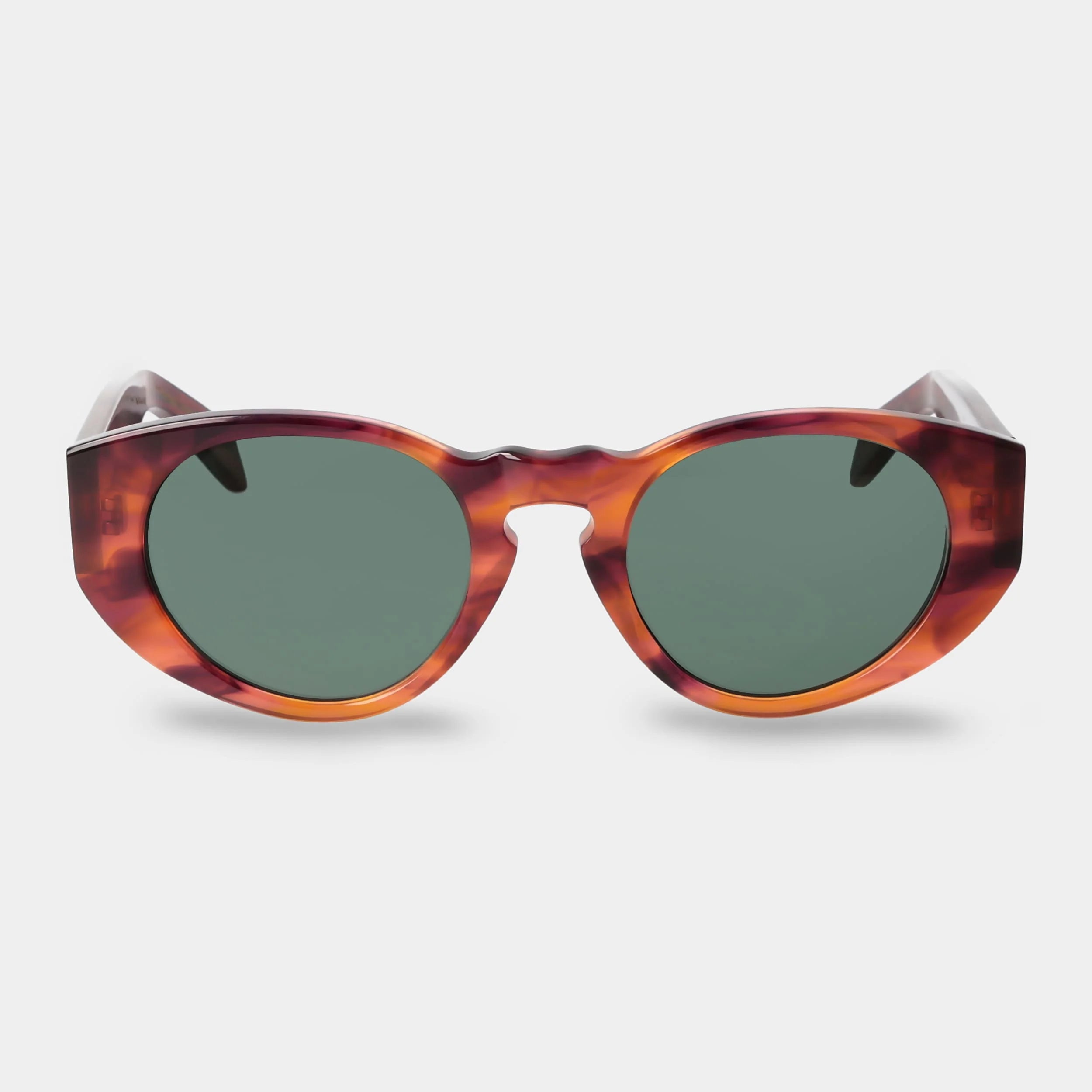 TBD Eyewear Madras Eco Havana Bottle Green Lens Sunglasses Front