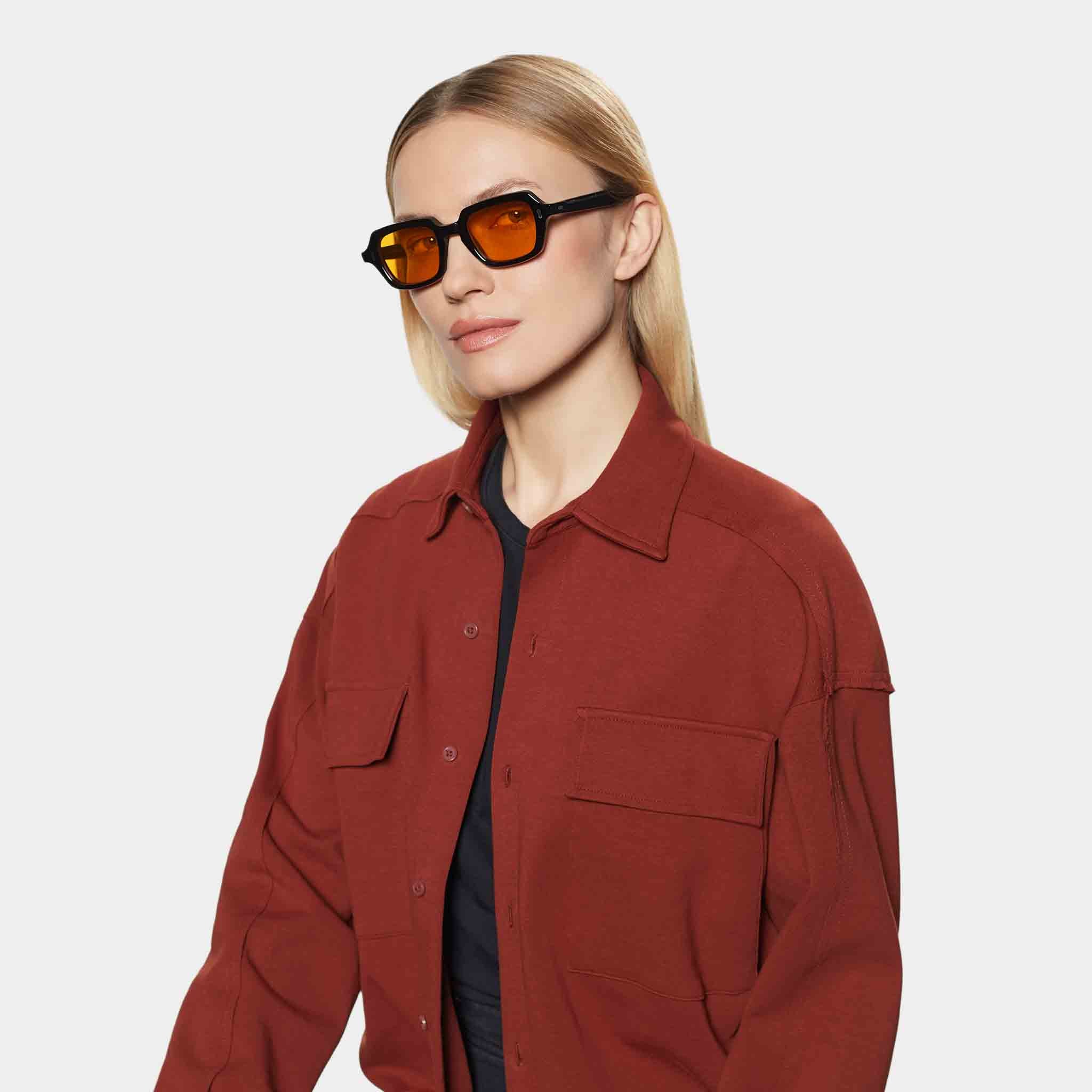 TBD Eyewear Oak Eco Black | Orange Lens Sunglasses
