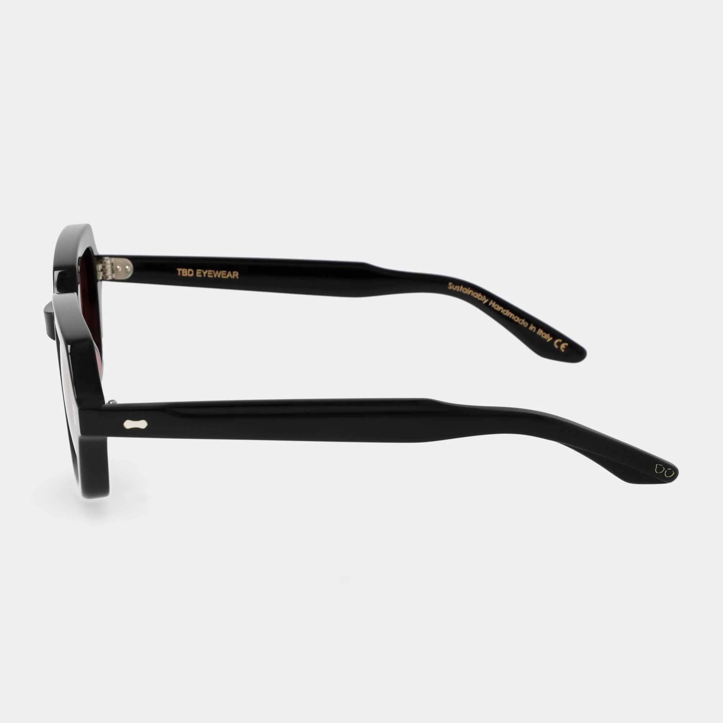 TBD Eyewear Oak Black Red Sunglasses Side