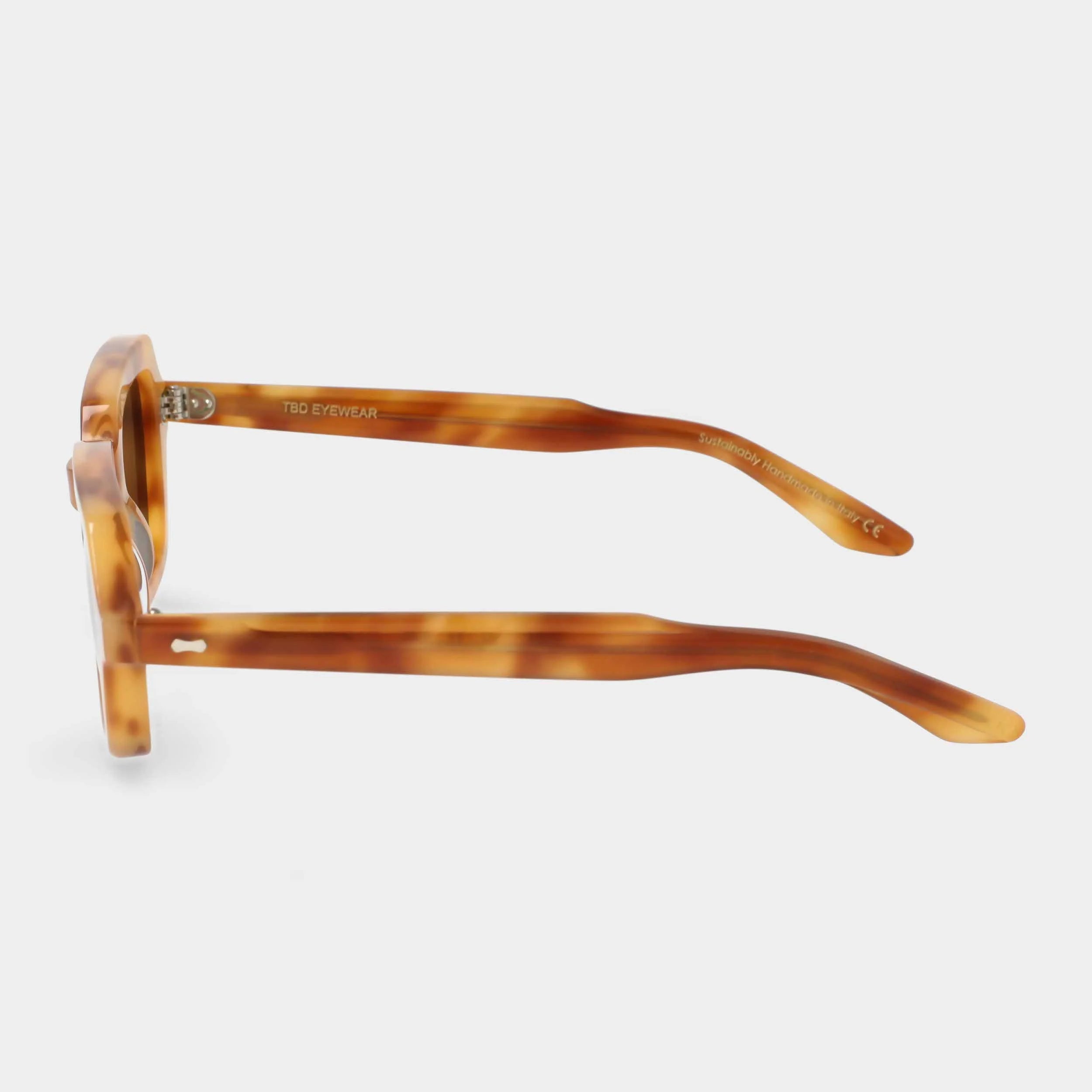 TBD Eyewear Oak Golden Havana Tobacco Lens Sunglasses Side