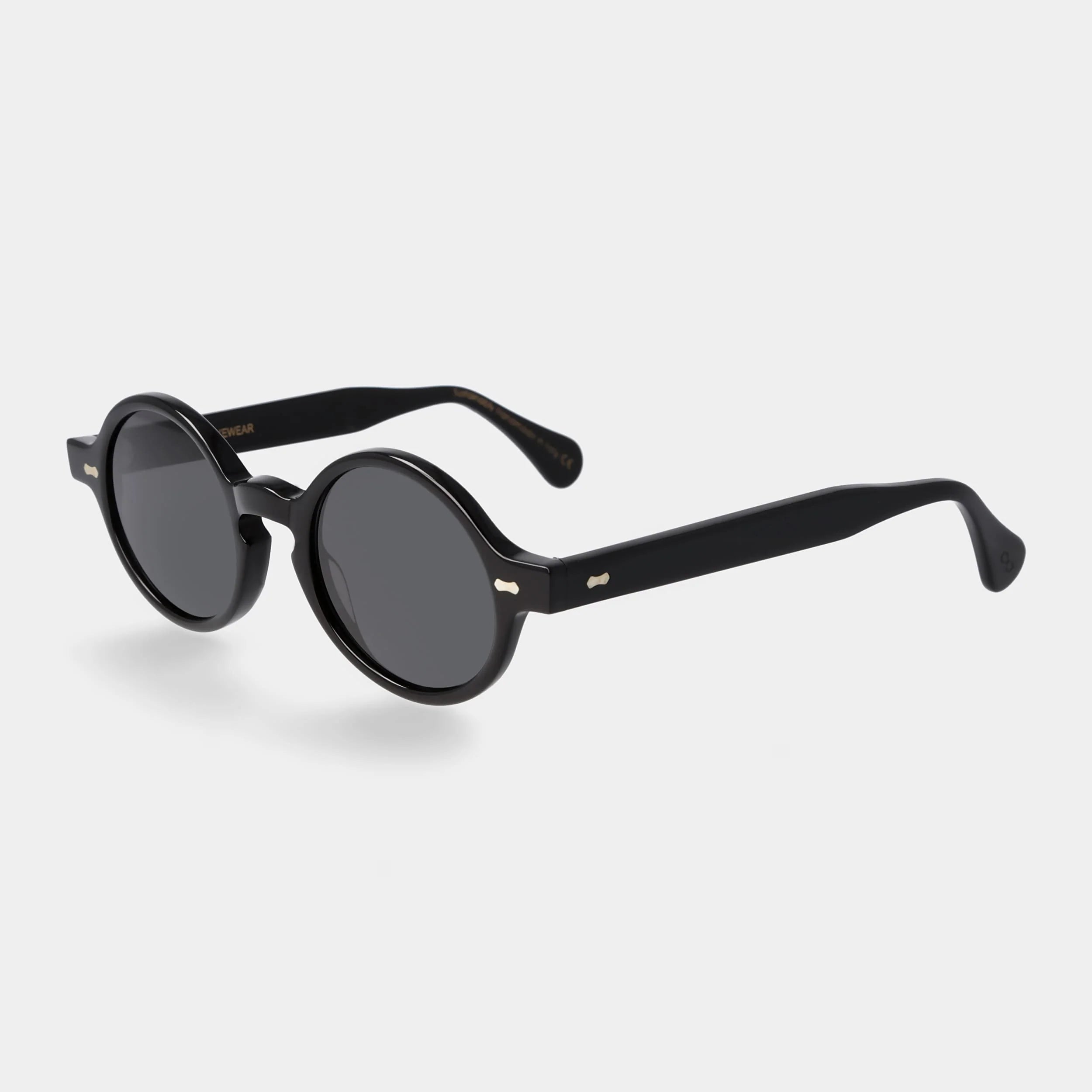 TBD Eyewear Oxford Eco Black Grey Lens Sunglasses Angle