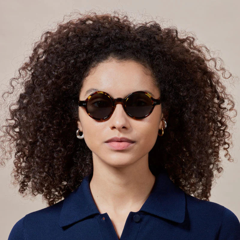 TBD Eyewear Oxford Eco Dark Havana Bottle Green Lens Sunglasses Woman