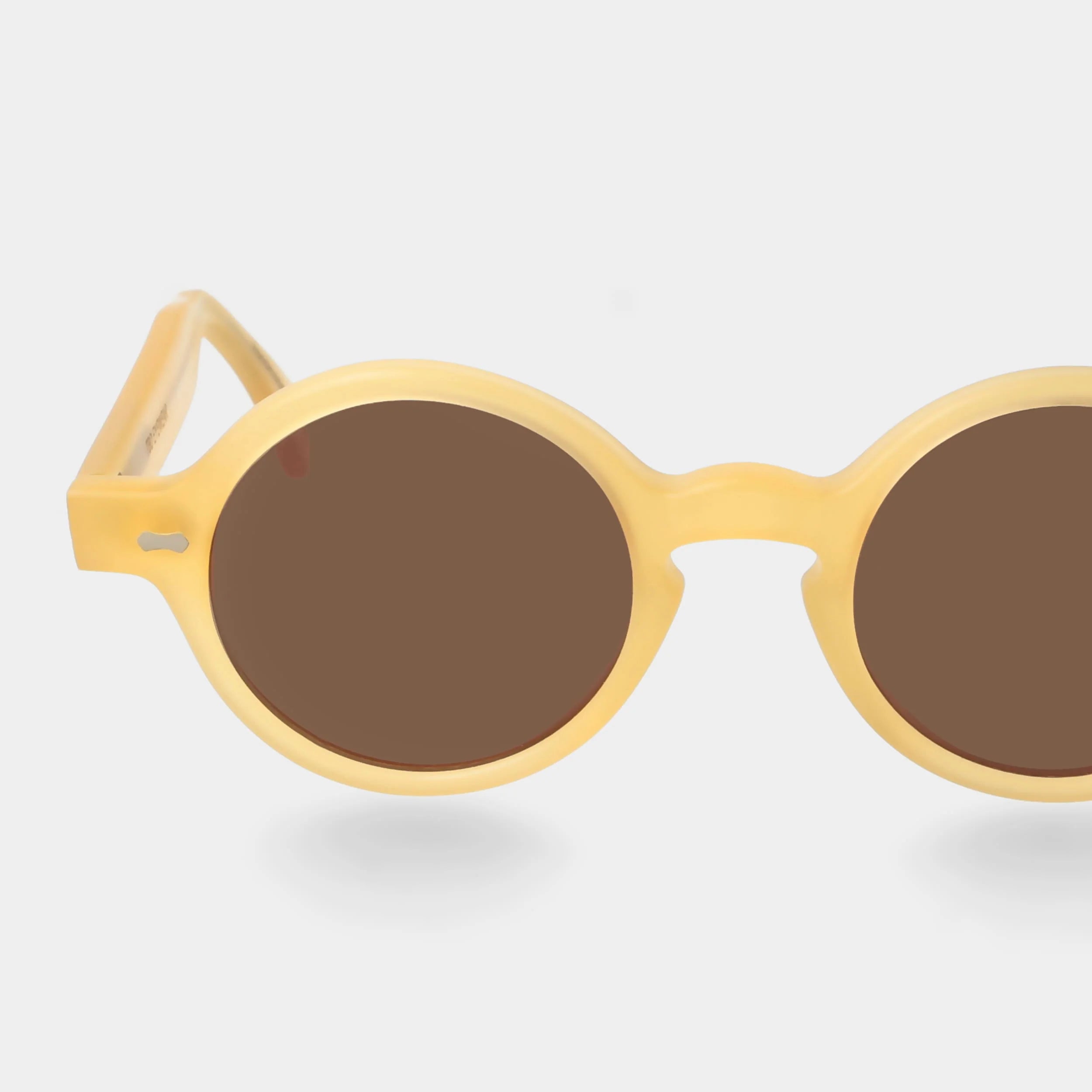 TBD Eyewear Oxford Eco Matte Champagne Tobacco Lens Sunglasses Detail