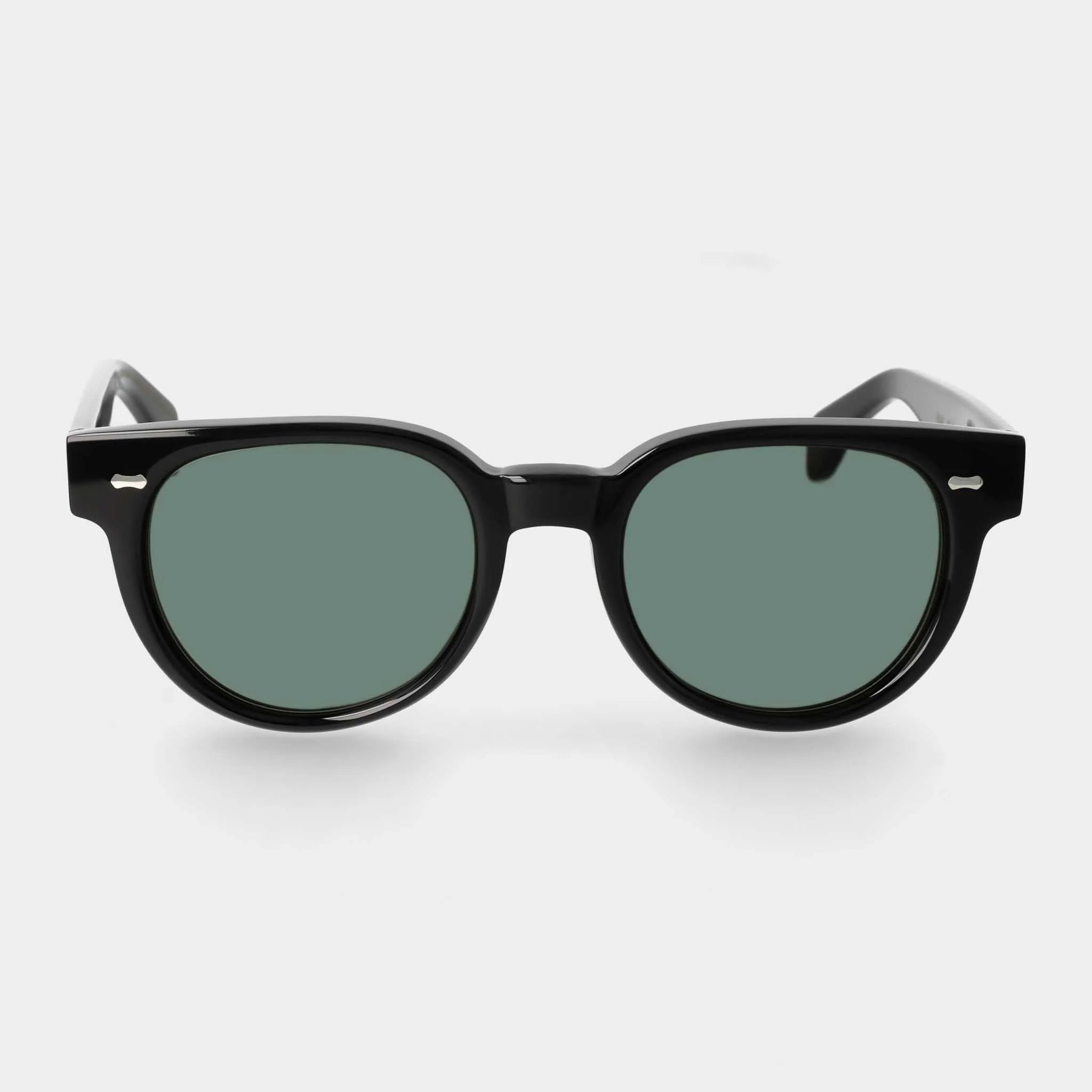 TBD Eyewear Palm Eco Black Bottle Green Lens Sunglasses Front