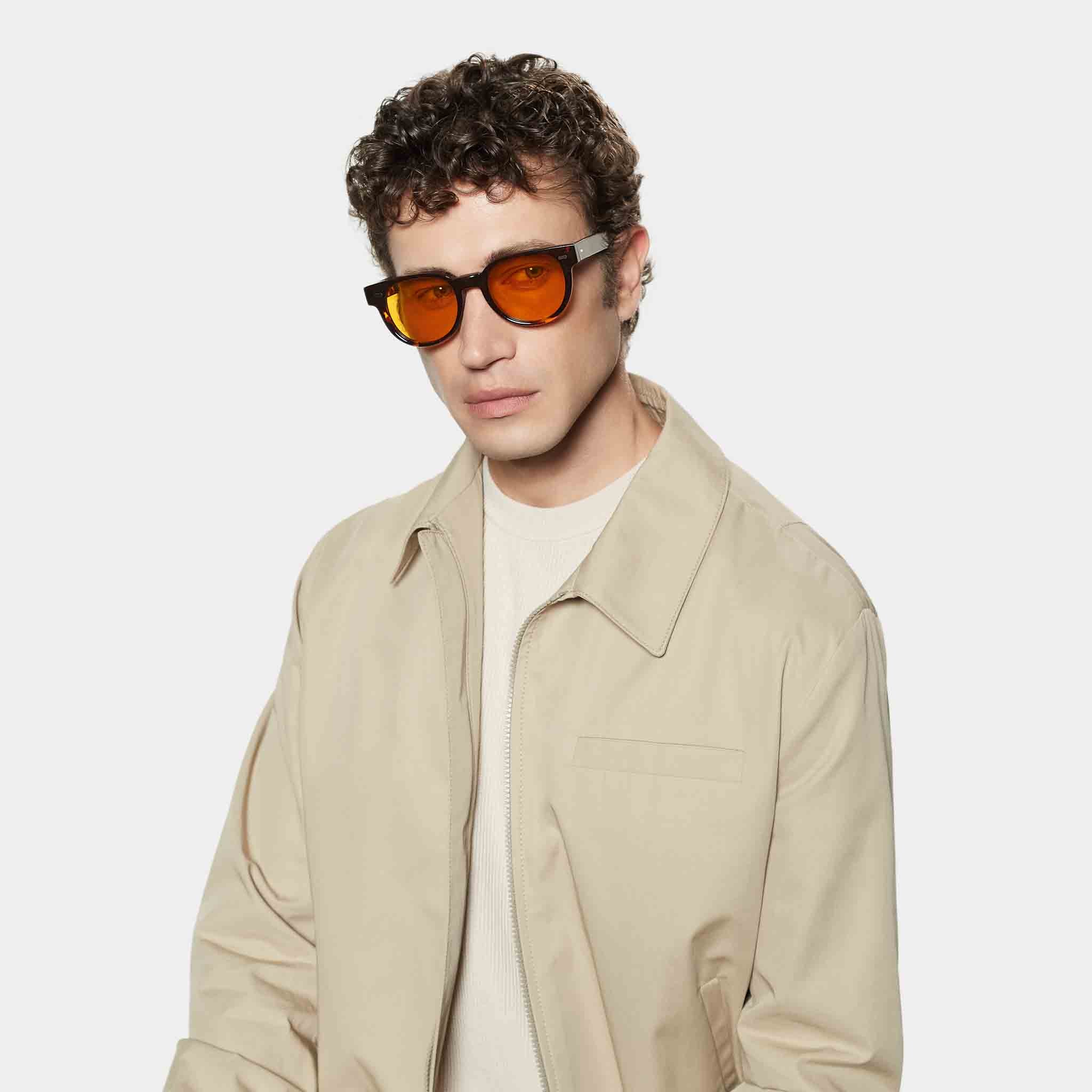 TBD Eyewear Palm Eco Dark Havana Orange Lens Sunglasses Man