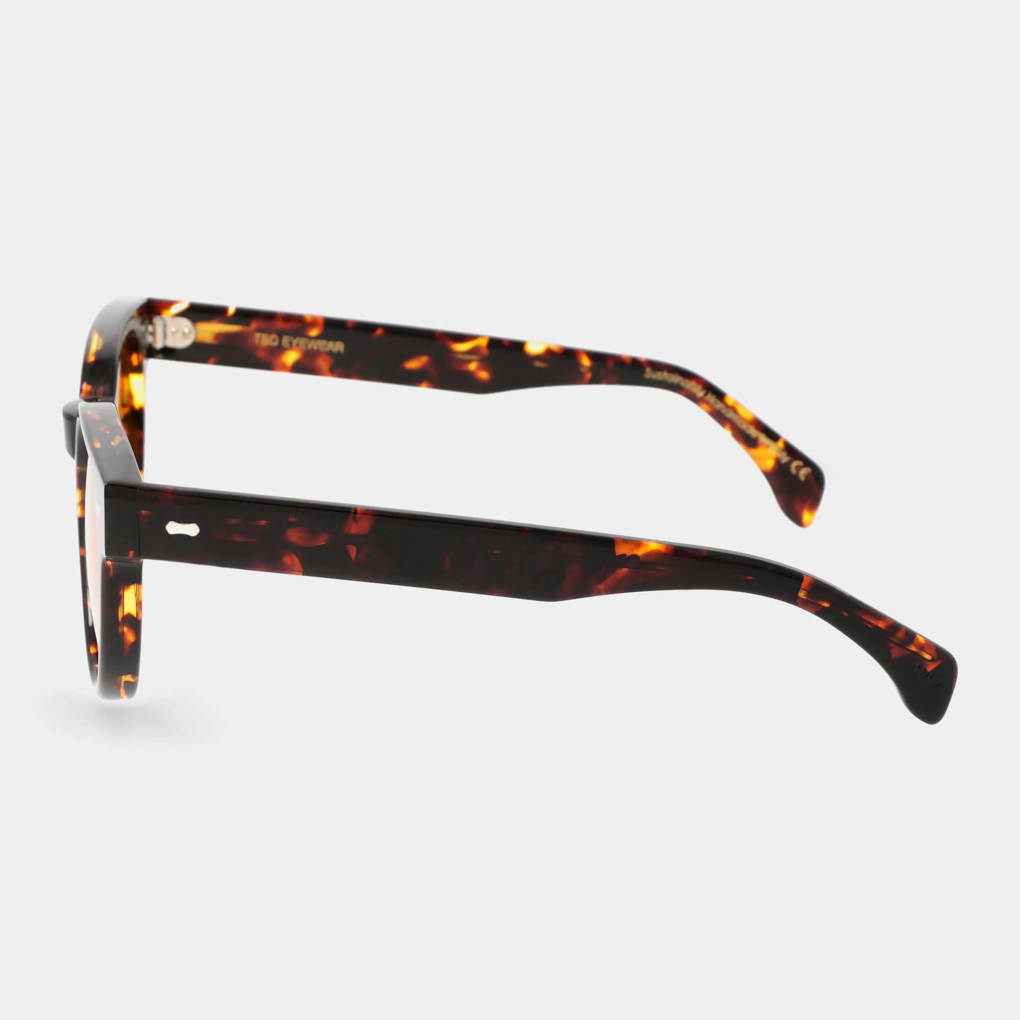 TBD Eyewear Palm Eco Dark Havana Orange Lens Sunglasses Side