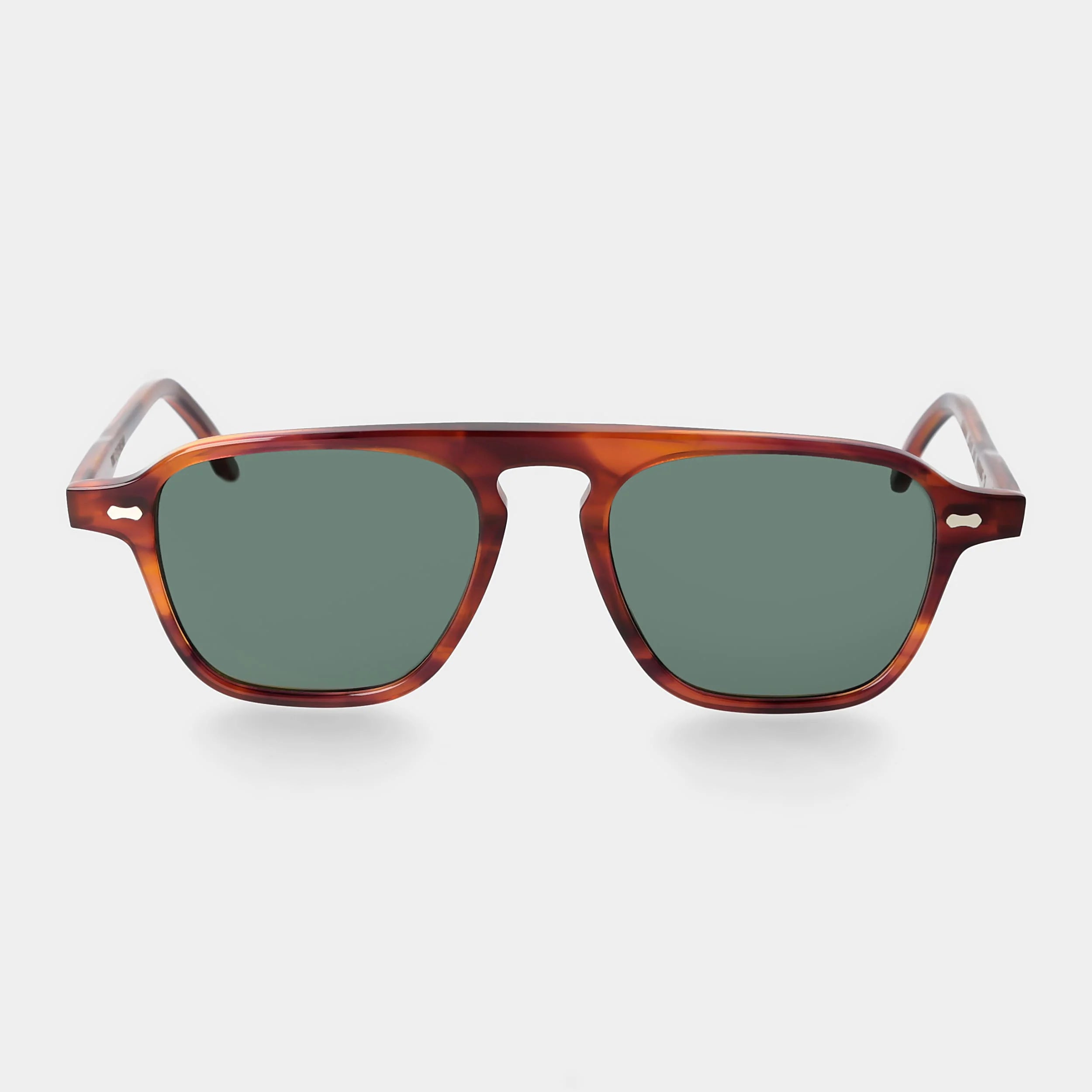 TBD Eyewear Panama Eco Havana Bottle Green Lens Sunglasses Front