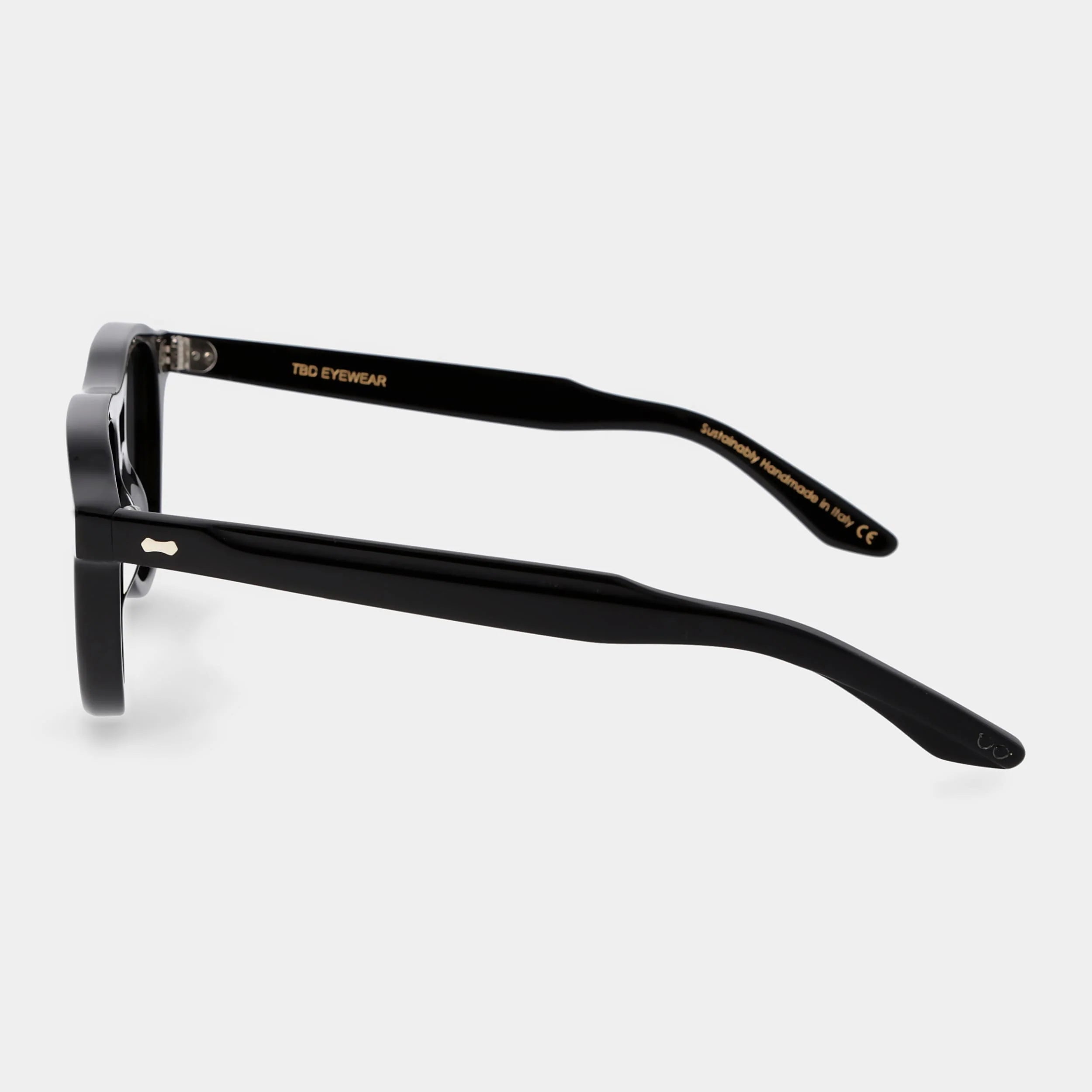 TBD Piquet Eco Black Grey Lens Sunglasses Side