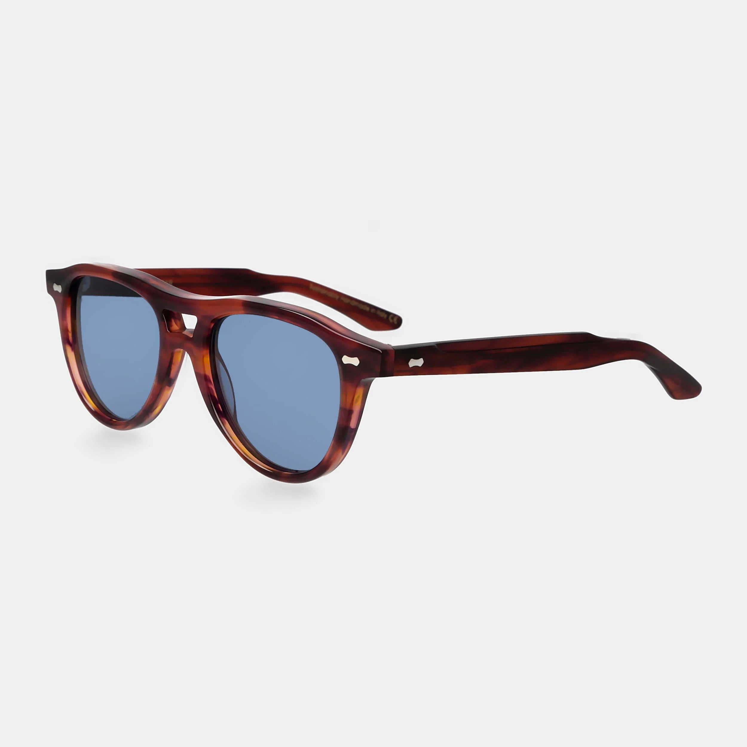 TBD Eyewear Piquet Eco Havana Blue Lens Sunglasses Angle