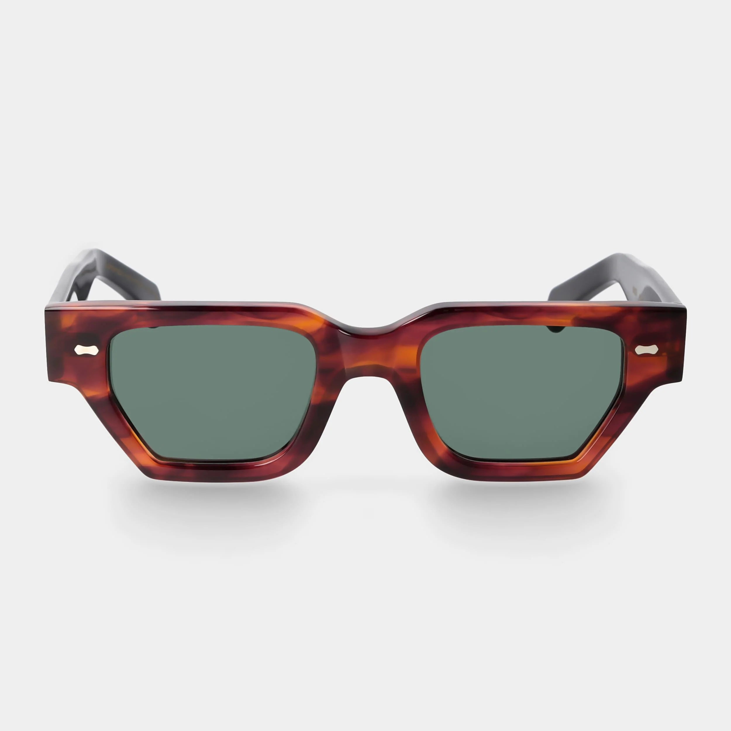 TBD Eyewear Raso Eco Bicolor Bottle Green Lens Sunglasses Front