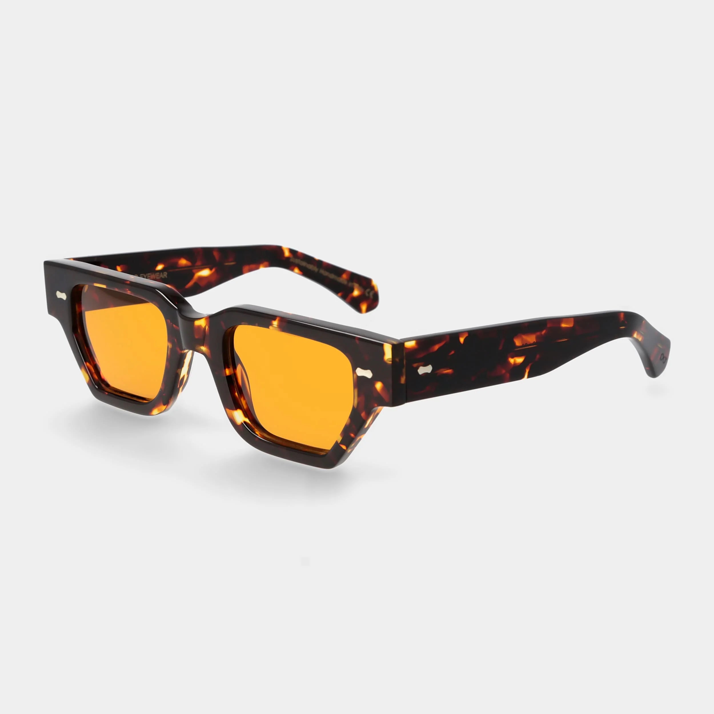 TBD Eyewear Raso Eco Dark Havana Orange Lens Sunglasses Angle