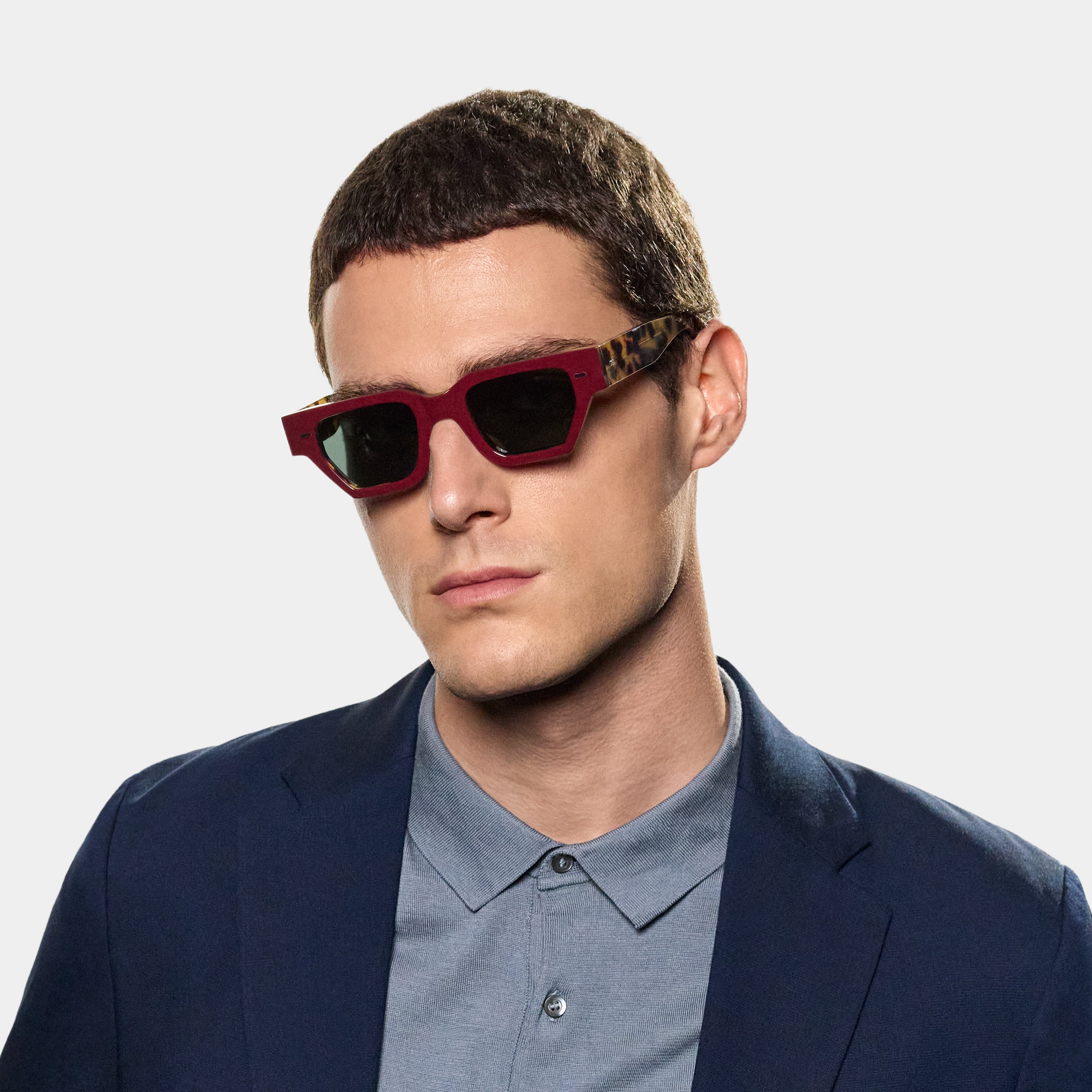 TBD Eyewear Raso Plum Bottle Green Lens Sunglasses Man