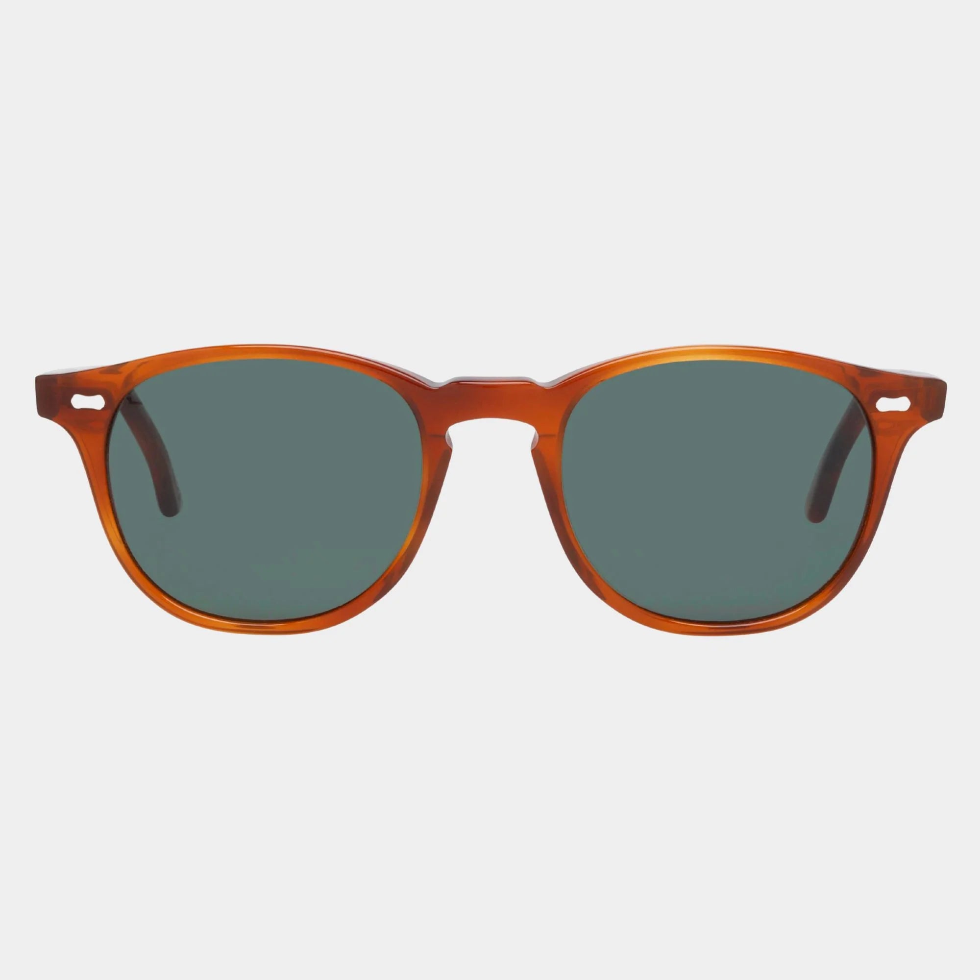 TBD Eyewear Shetland Classic Tortoise Bottle Green Lens Sunglasses Front