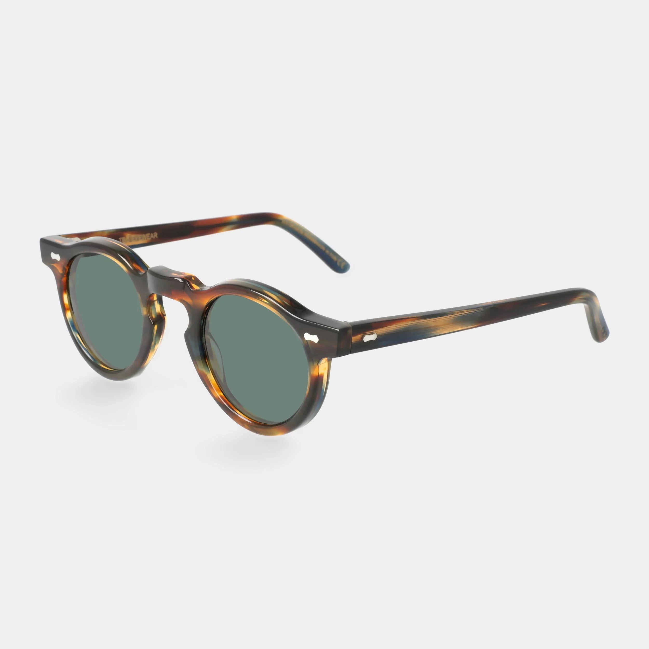 TBD Eyewear Welt River Bottle Green Lens Sunglasses Angle