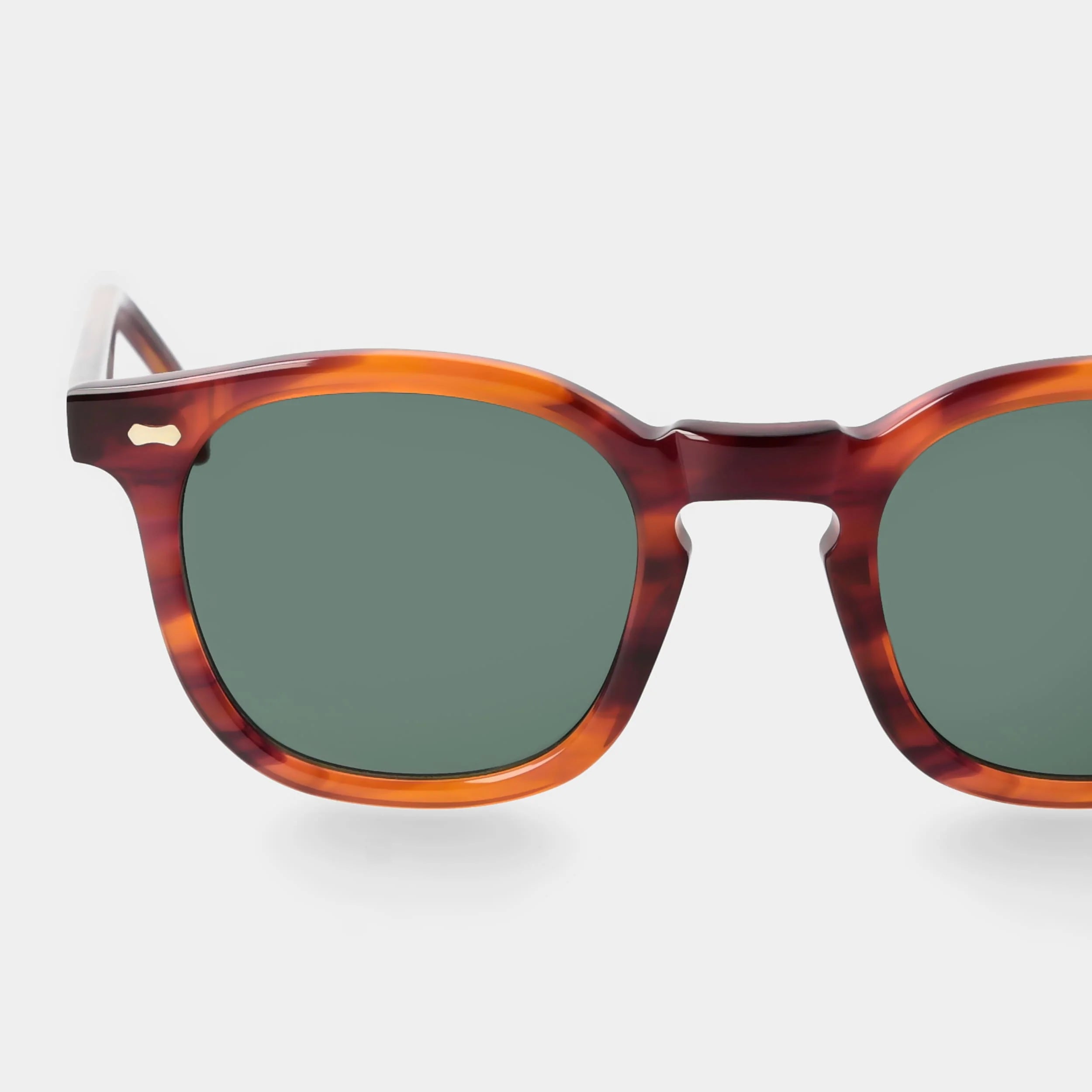 TBD Eyewear Twill Eco Havana Bottle Green Lens Sunglasses Detail