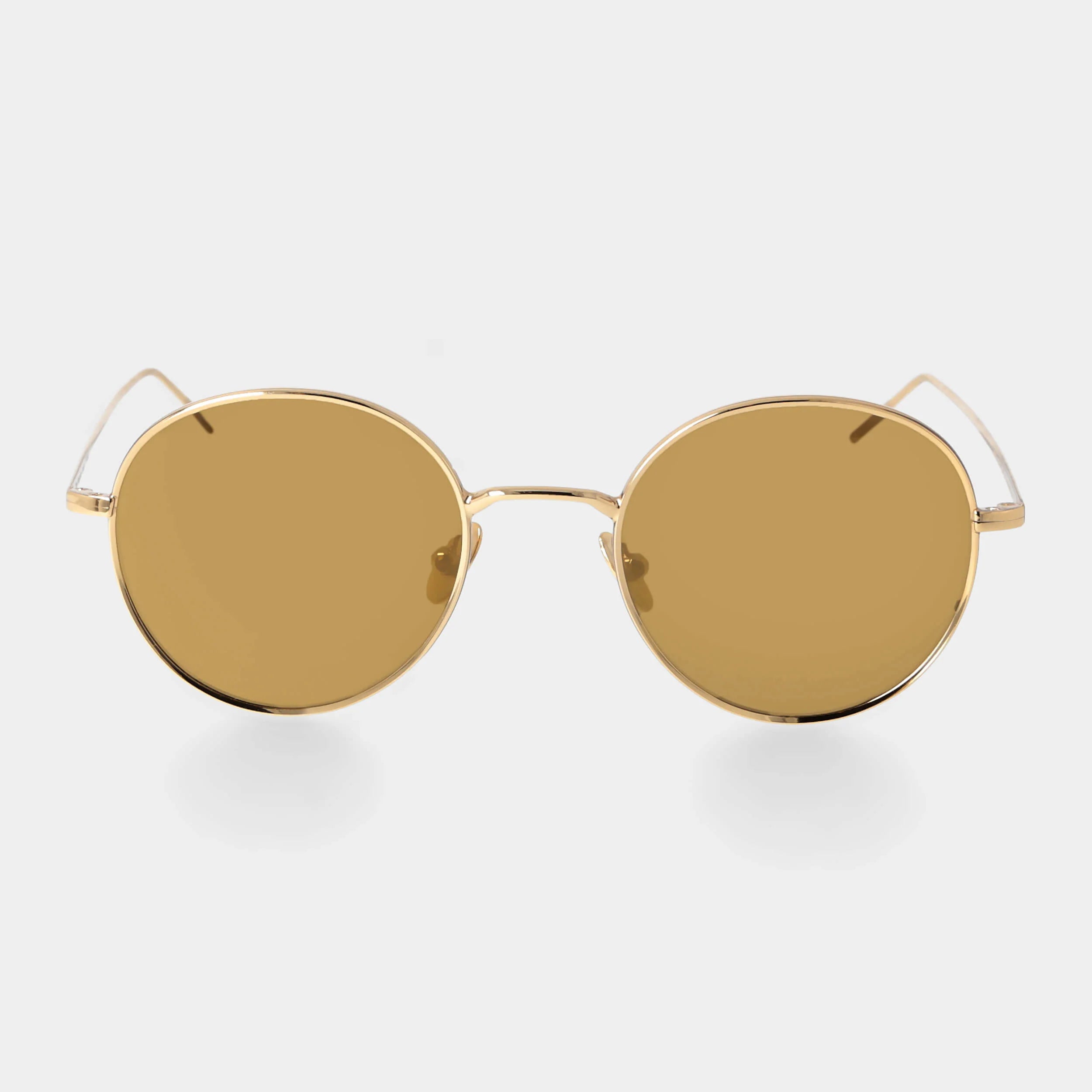 TBD Eyewear Ulster 24K Gold Tobacco Lens Sunglasses Front
