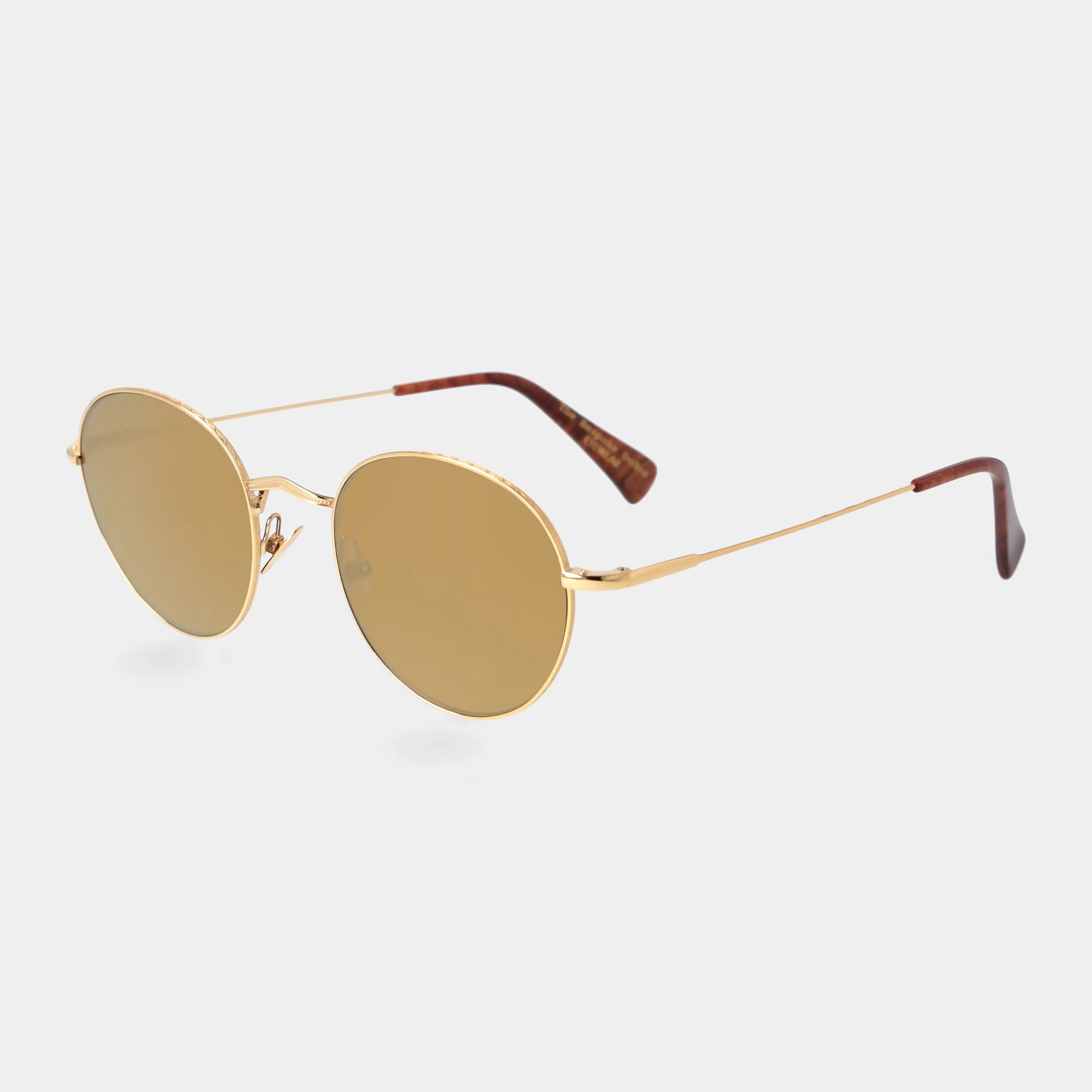 TBD Eyewear Vicuña 24K Gold Tobacco Lens Sunglasses Angle