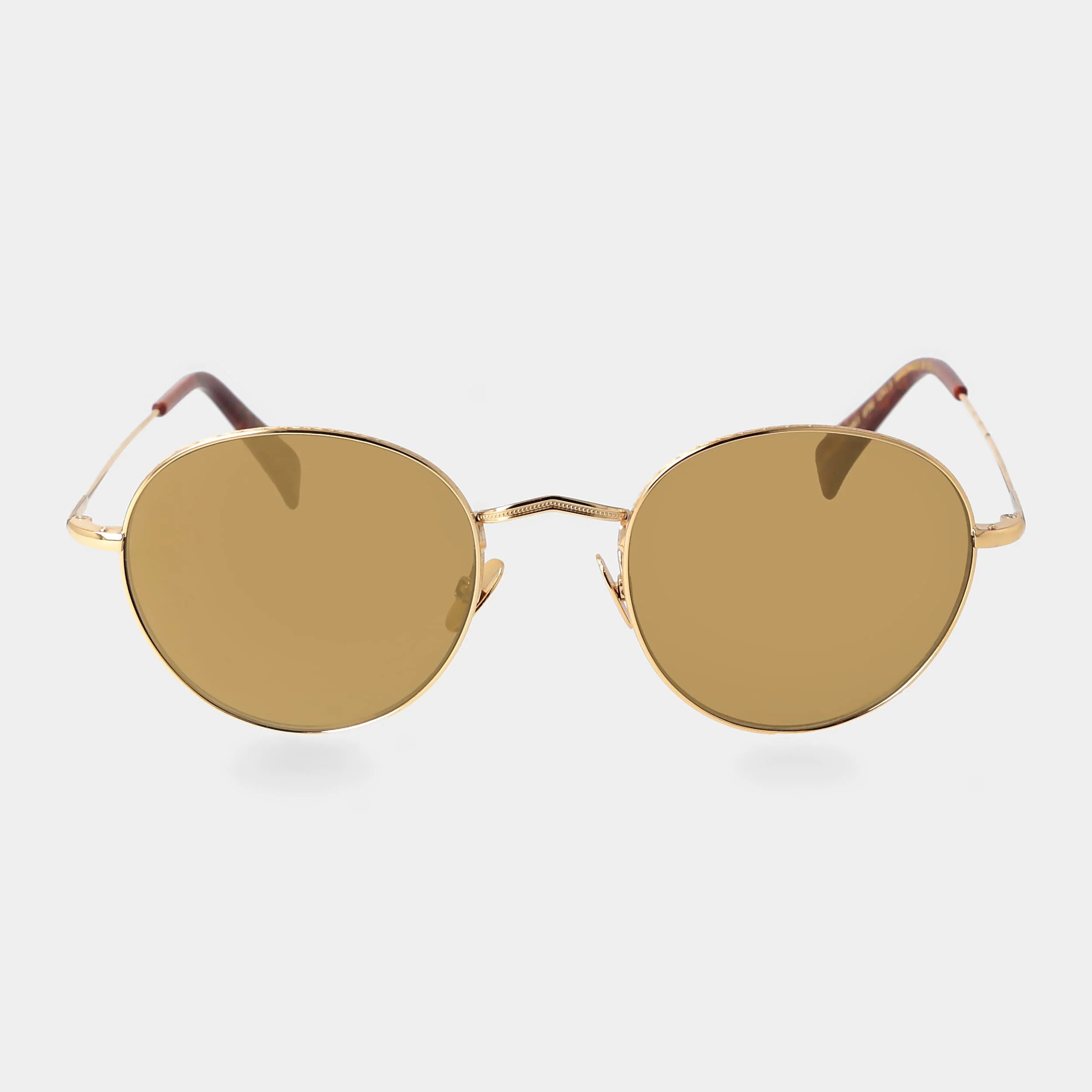 TBD Eyewear Vicuña 24K Gold Tobacco Lens Sunglasses Front
