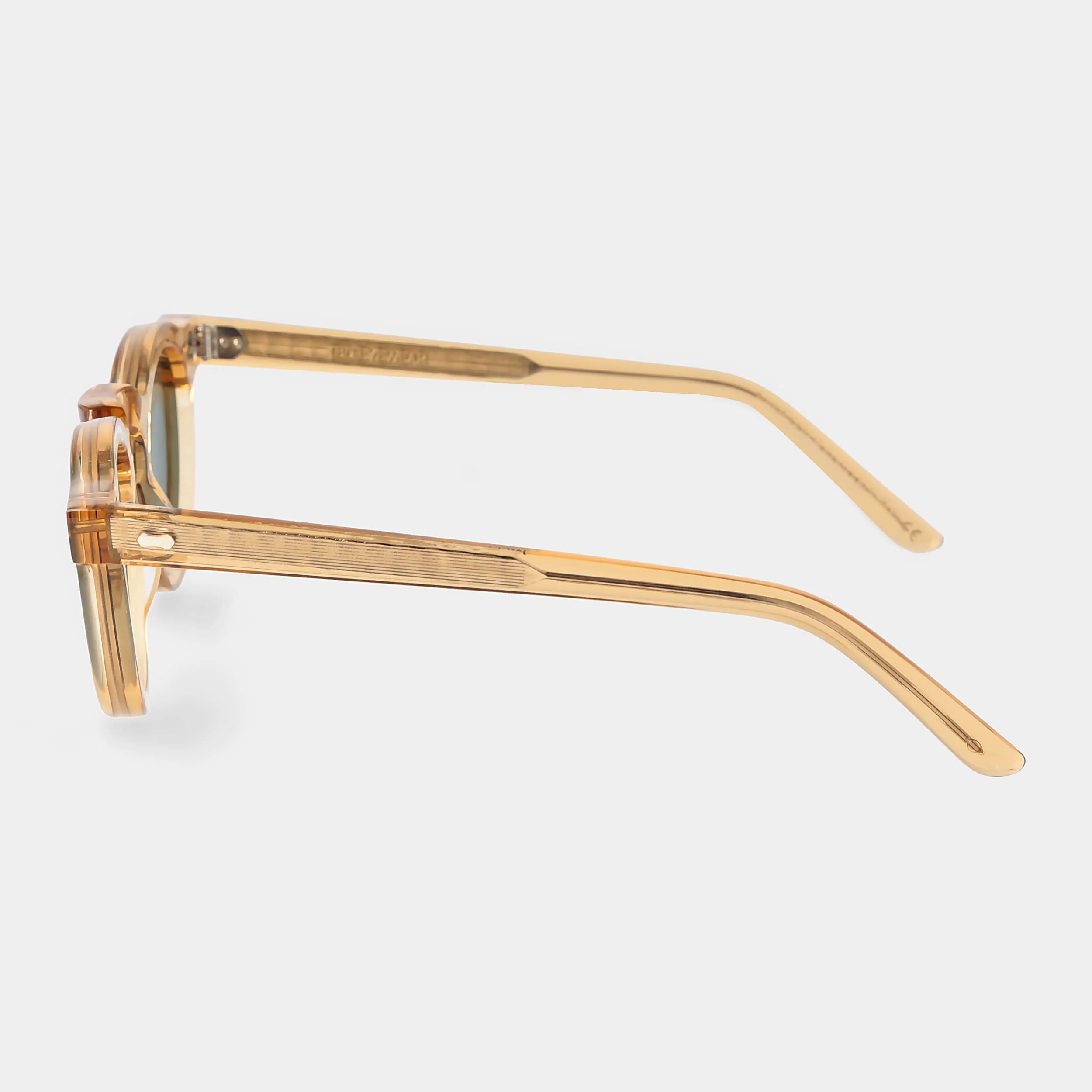 TBD Eyewear Welt Eco Champagne Bottle Green Lens Sunglasses Side