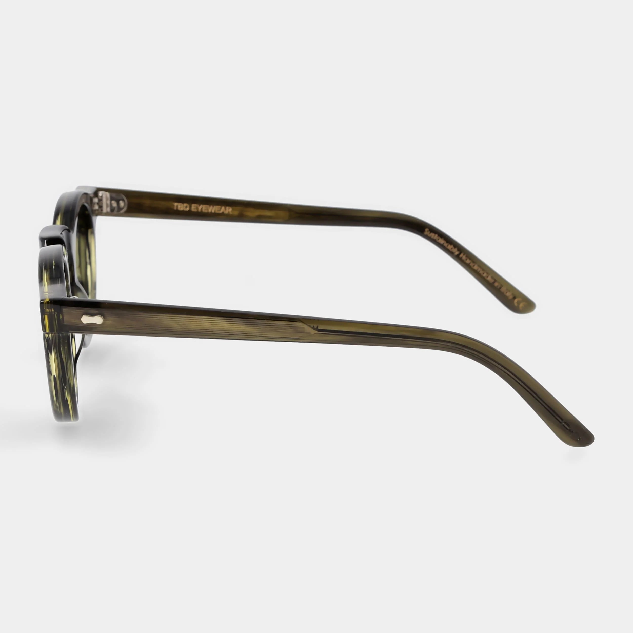 TBD Eyewear Welt Eco Green Grey Lens Sunglasses Side