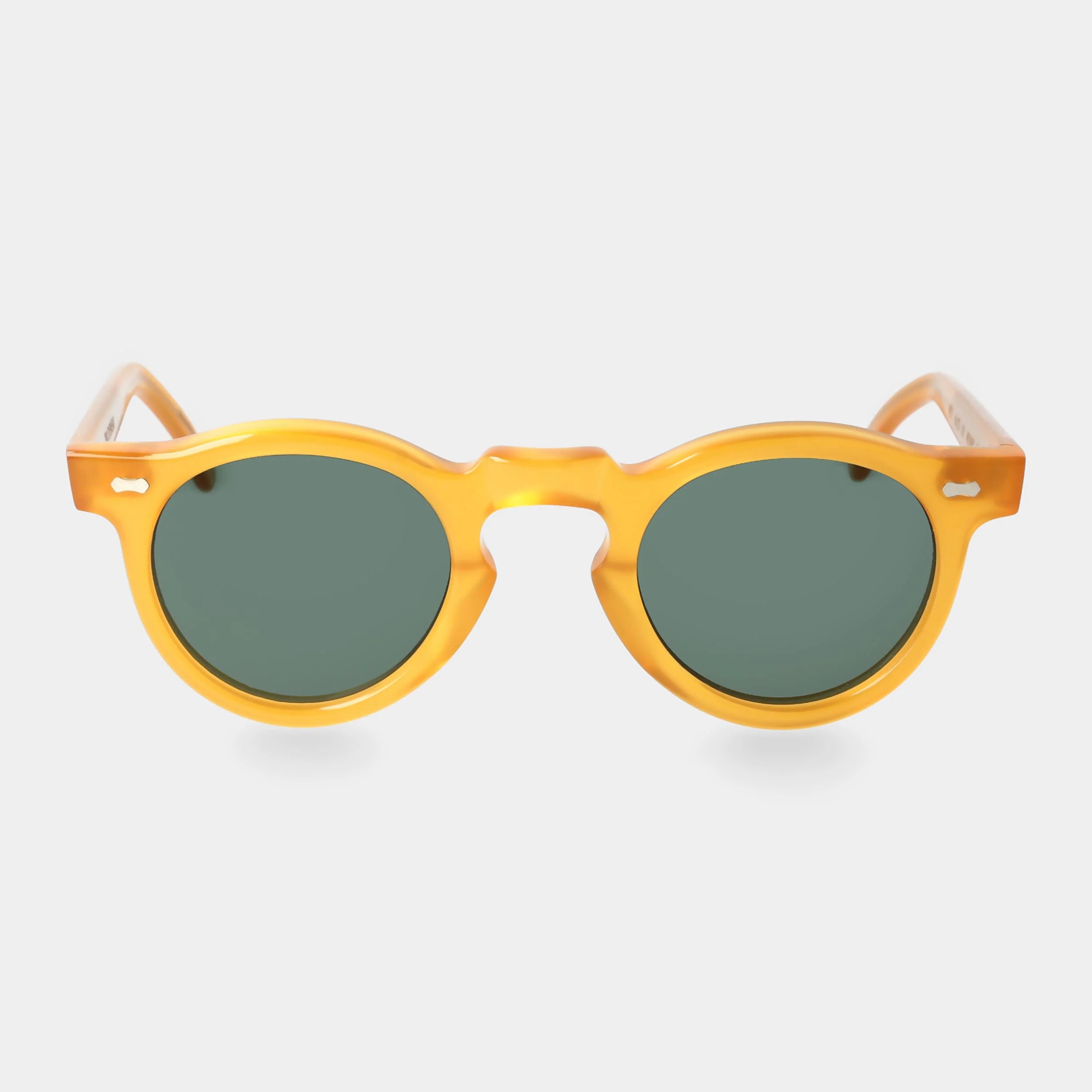 TBD Eyewear Welt Eco Honey Bottle Green Lens Sunglasses Front