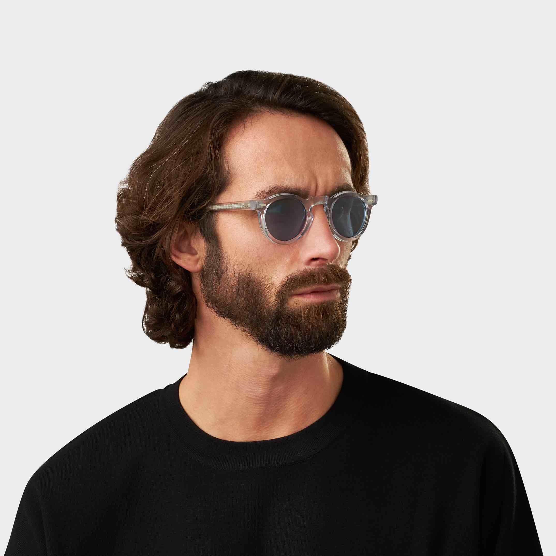 TBD Eyewear Welt Eco Transparent Blue Lens Sunglasses Man