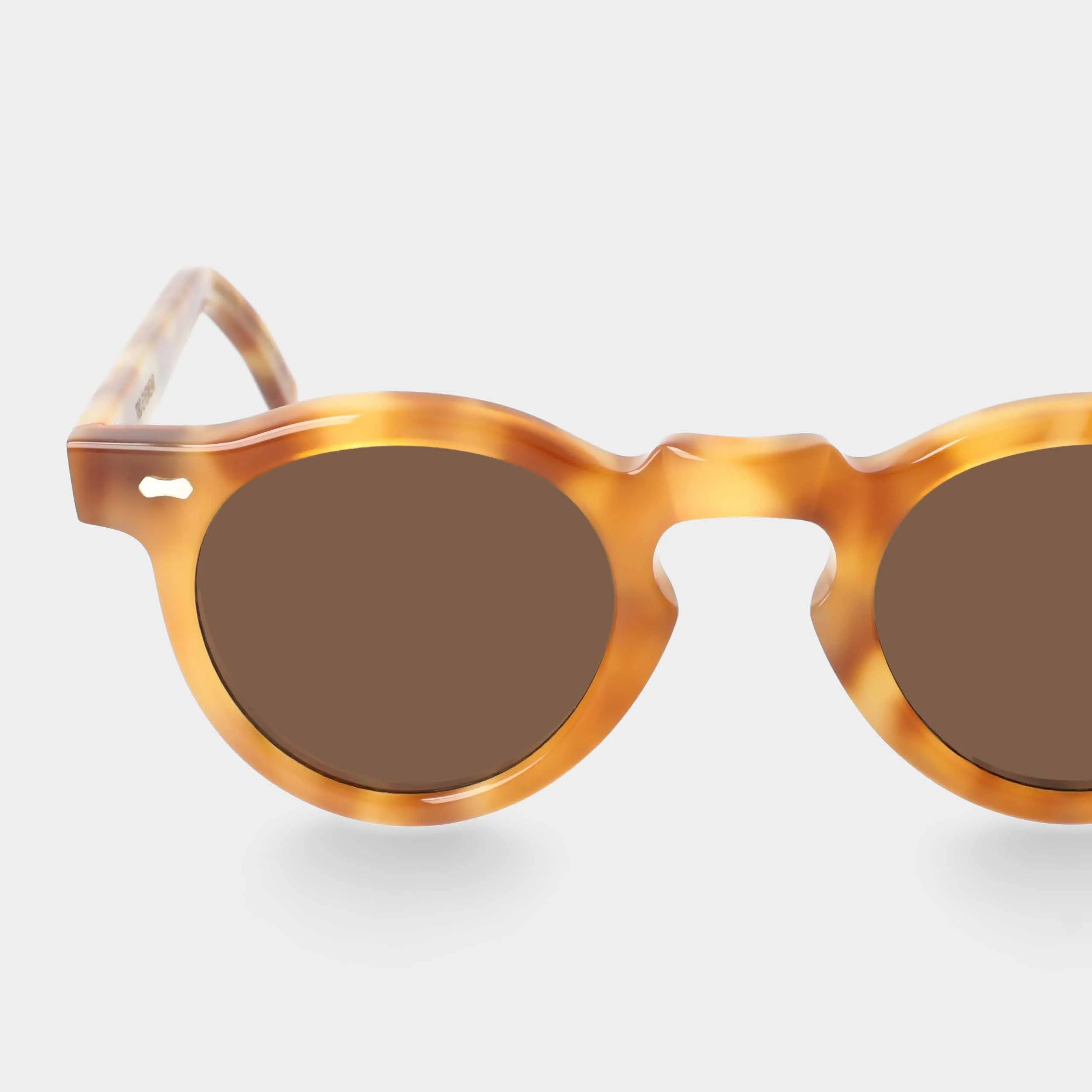 TBD Eyewear Welt Golden Havana Tobacco Lens Sunglasses Detail