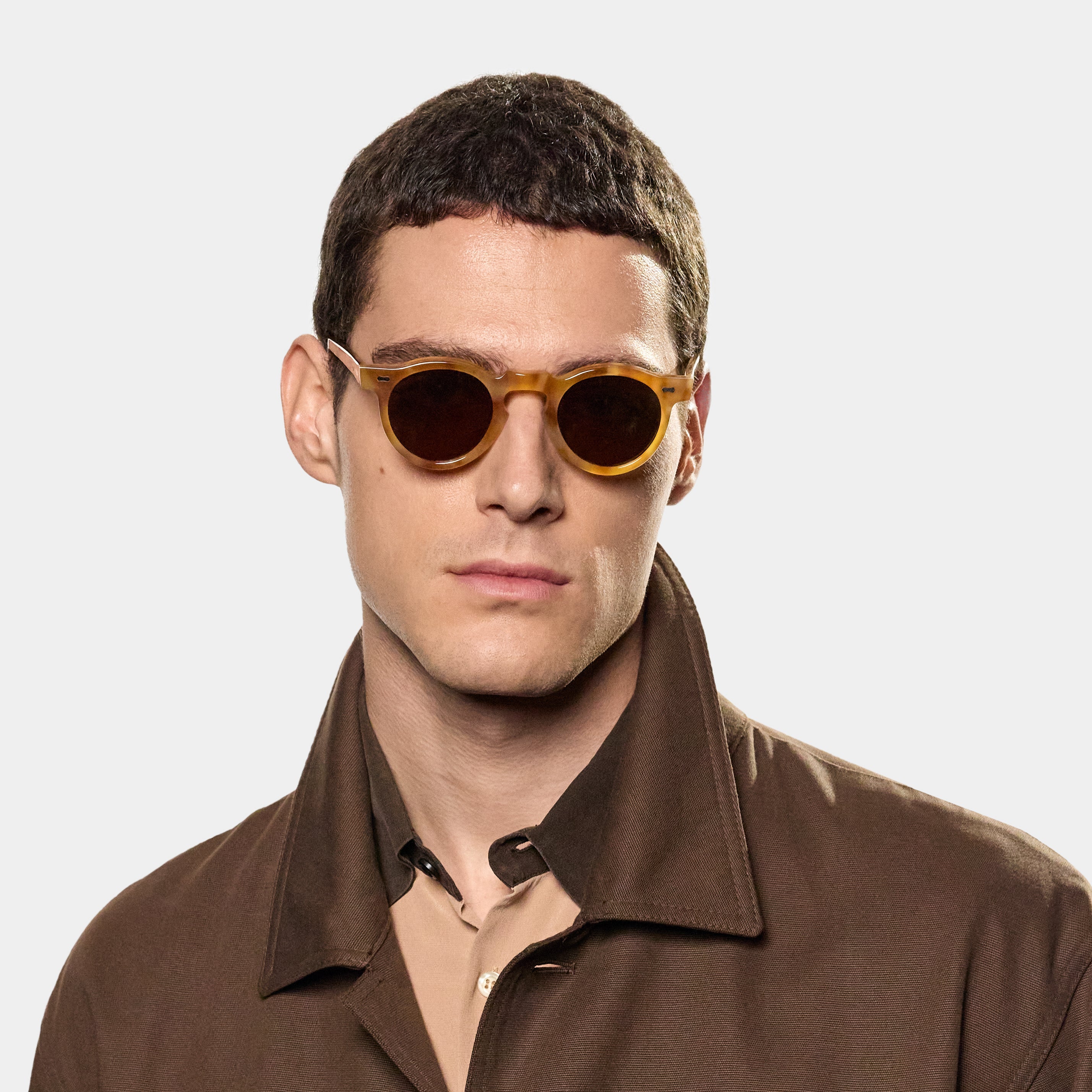 TBD Eyewear Welt Golden Havana Tobacco Lens Sunglasses Man