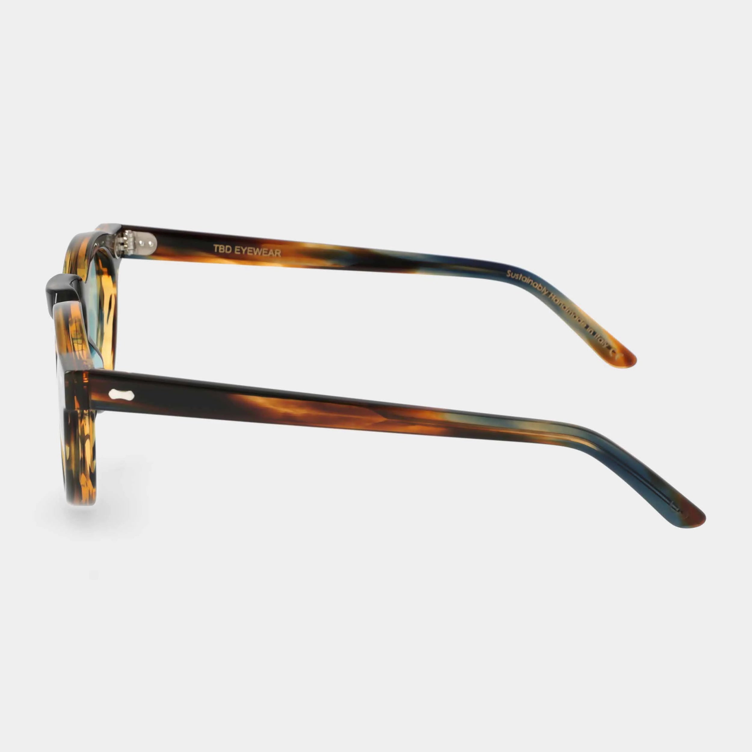 TBD Eyewear Welt River Light Green Lens Sunglasses Side