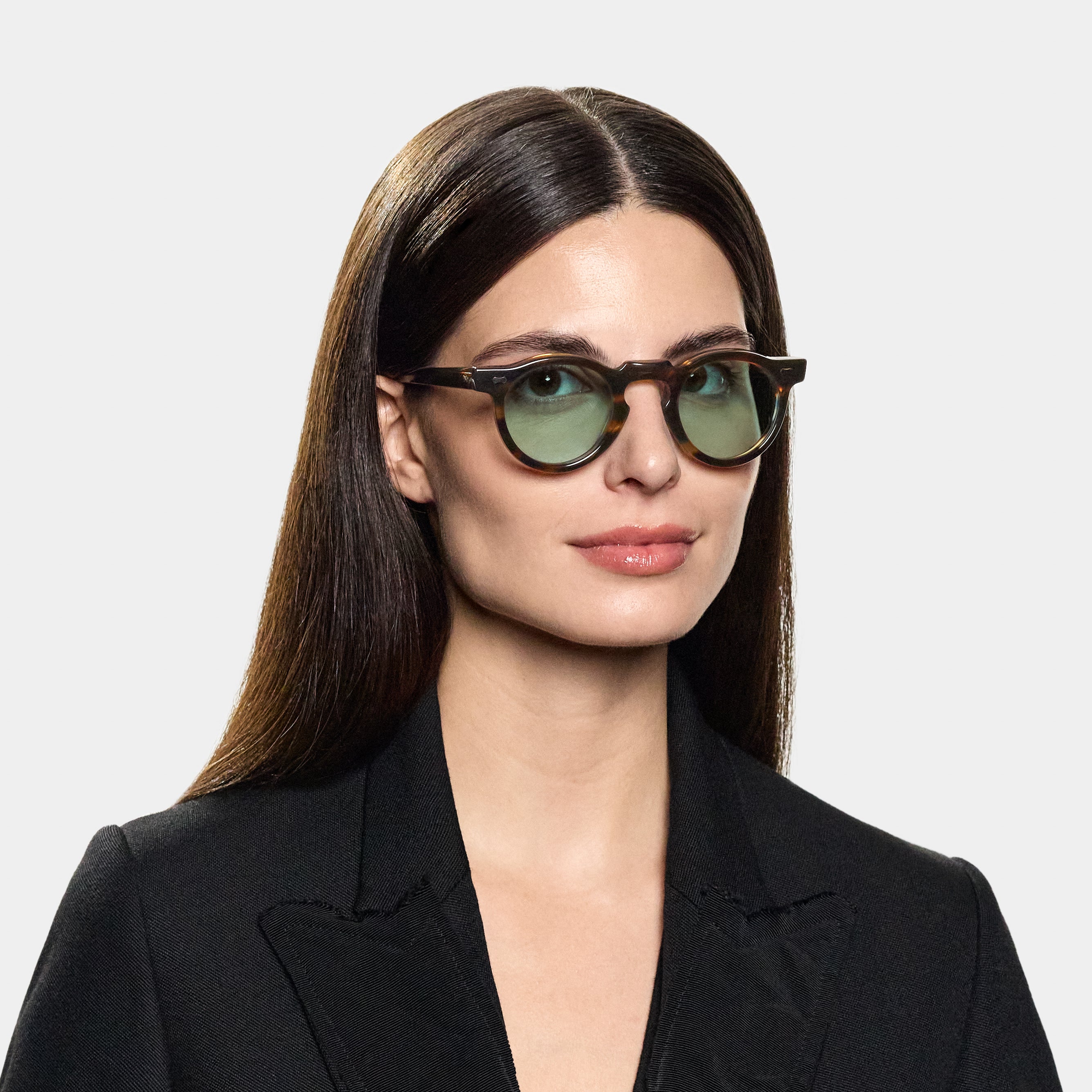 TBD Eyewear Welt River Light Green Lens Sunglasses Woman