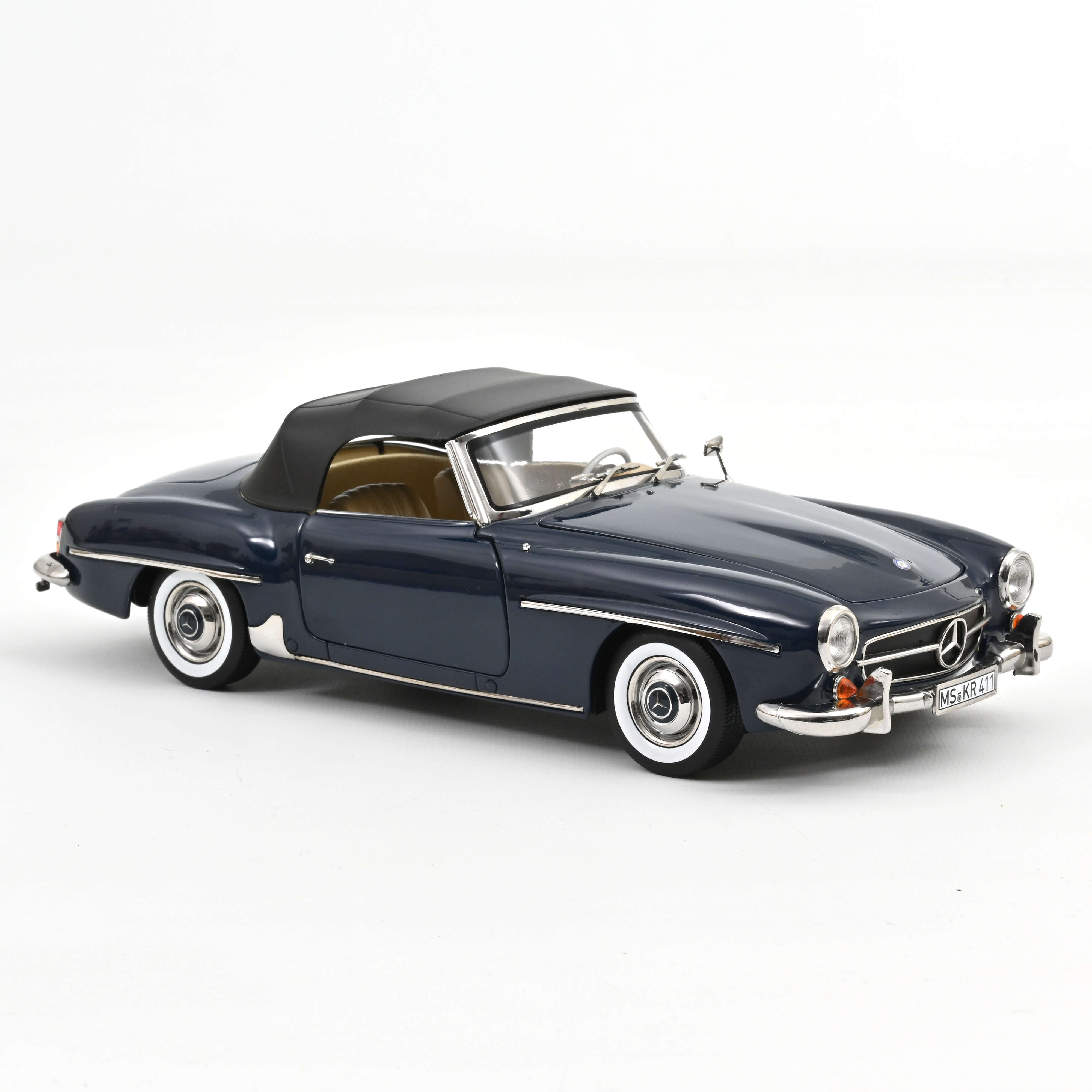 Norev Mercedes-Benz 190 SL Middle Blue- 1957 1:18 Diecast Car 183403