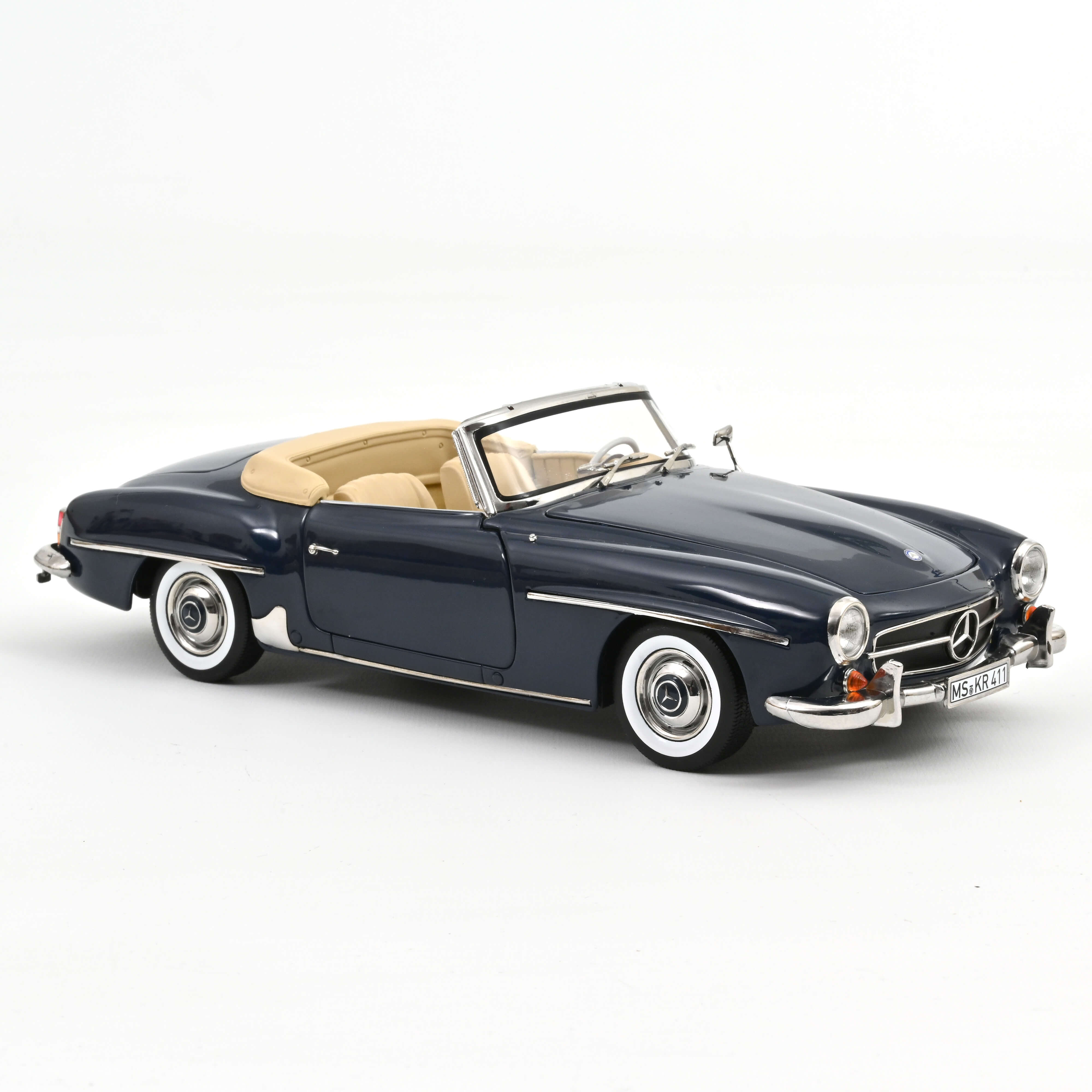 Norev Mercedes-Benz 190 SL Middle Blue- 1957 1:18 Diecast Car 183403