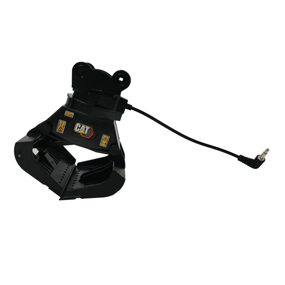 Black mechanical component with Caterpillar logo on a white background