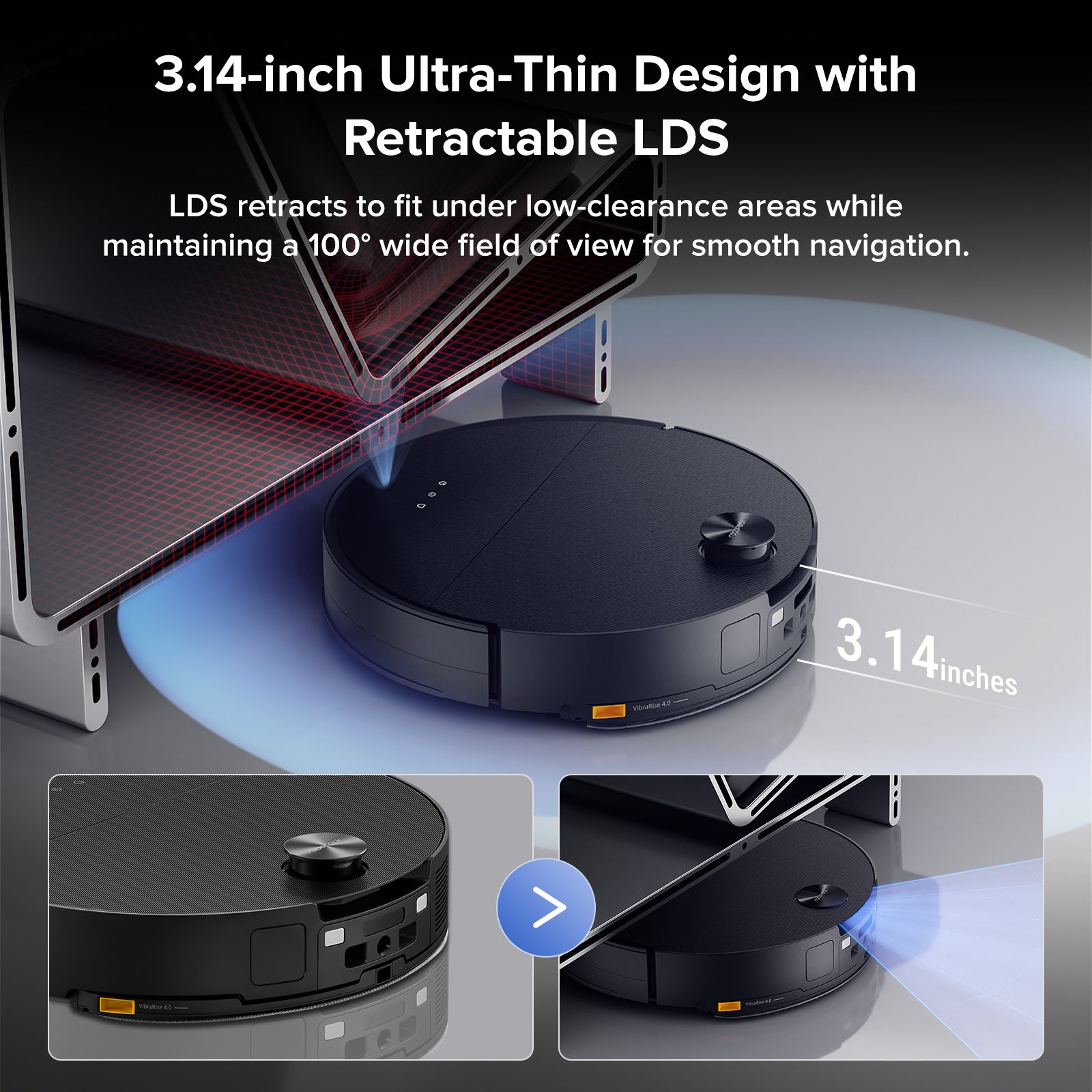 Roborock Saros 10 Robot Vacuum with Dual Anti-tangle System (Upgraded from S8 MaxV Ultra)