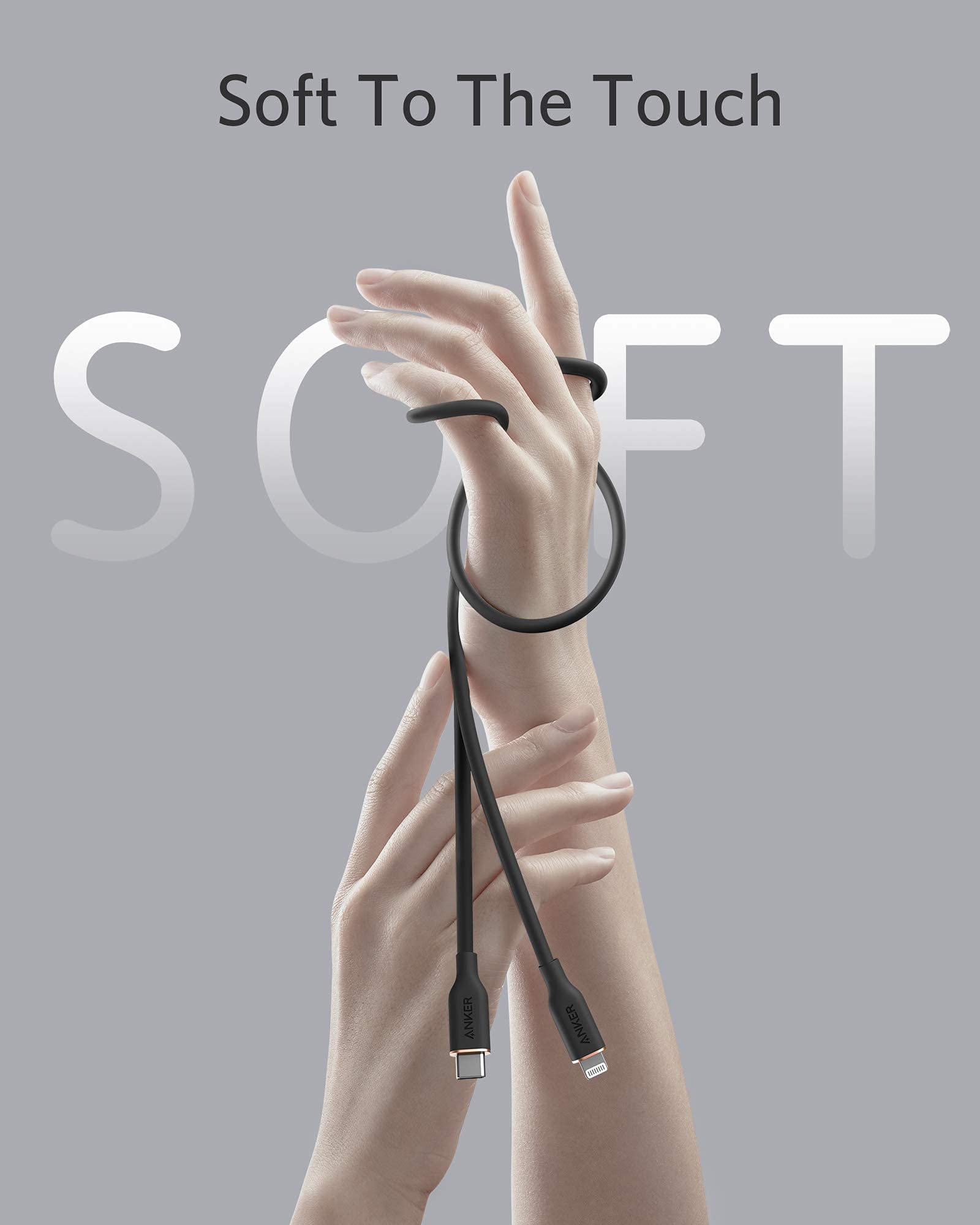 Anker 641 USB-C to Lightning Cable (Flow, Silicone)