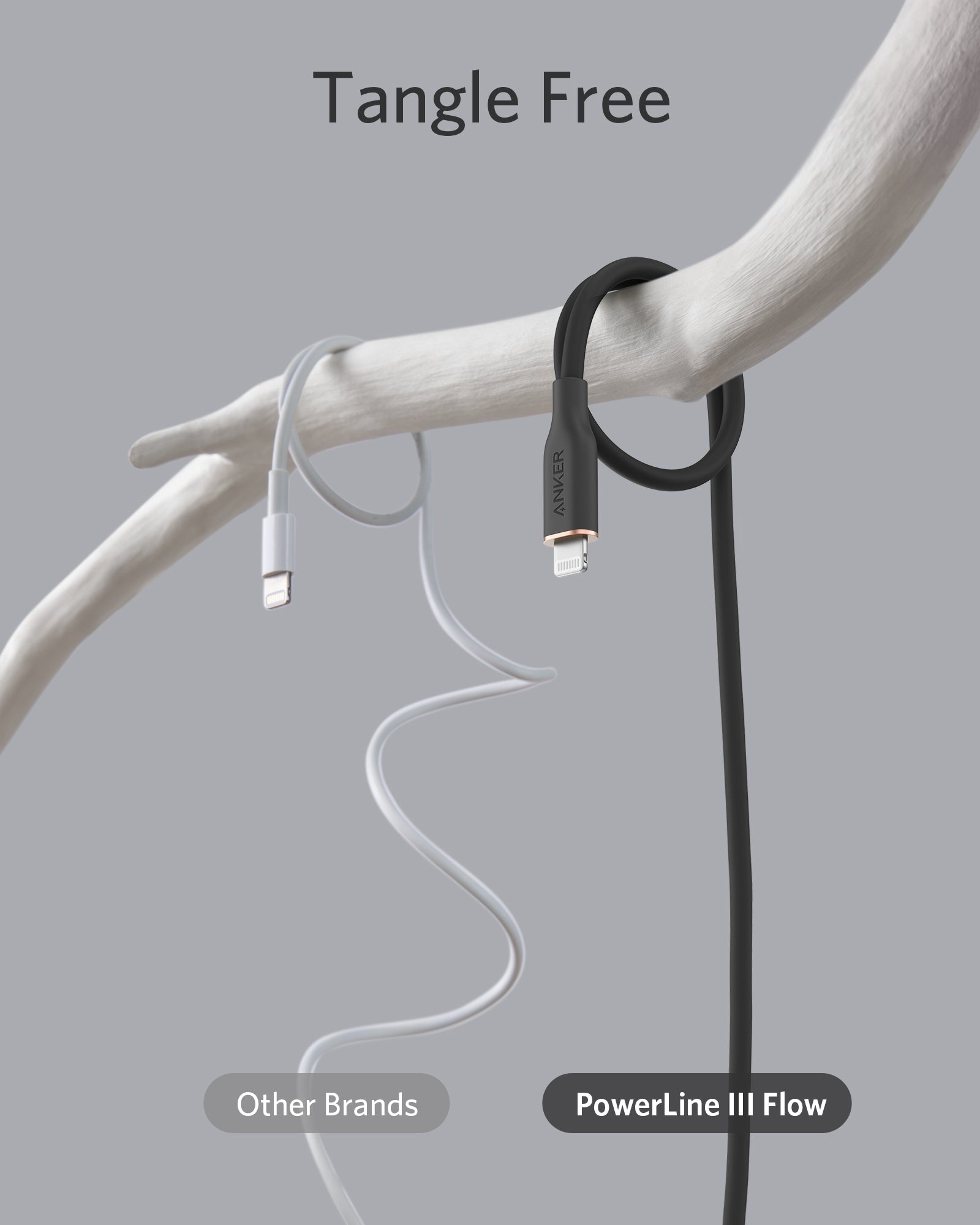 Anker 641 USB-C to Lightning Cable (Flow, 3 ft Silicone)