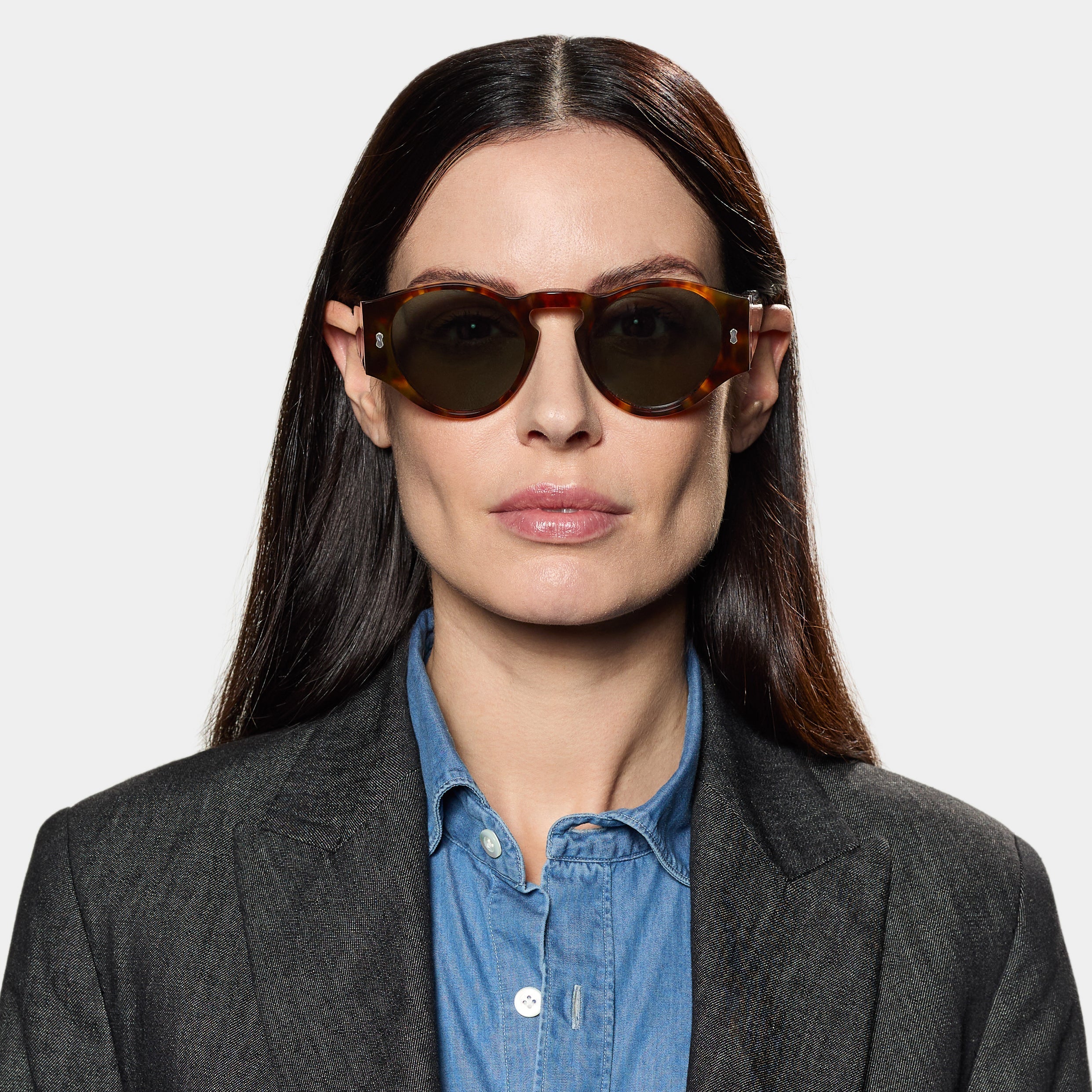 TBD Eyewear Ari Eco Spotted Havana | Bottle Green Lens Sunglasses