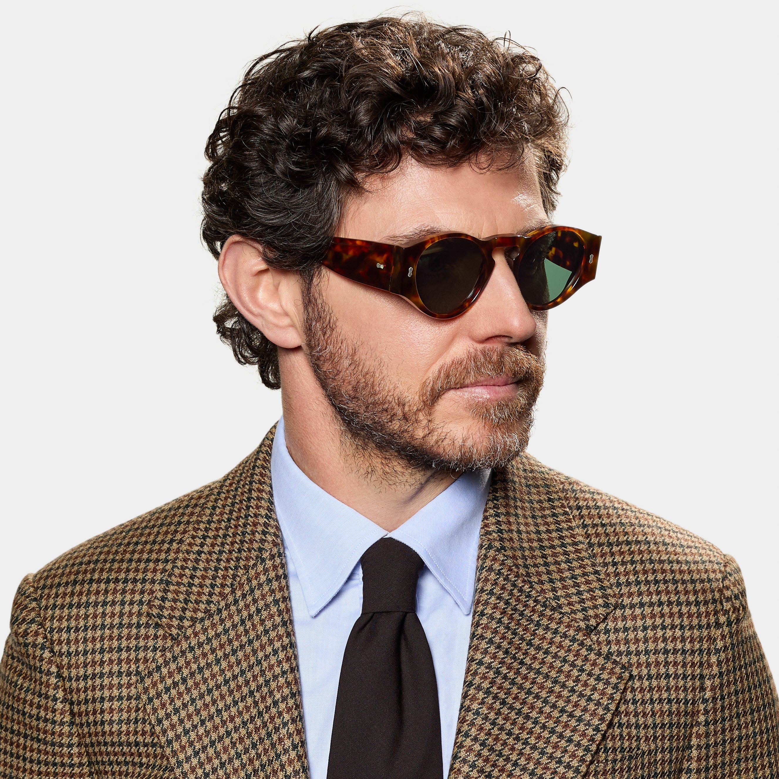 TBD Eyewear Ari Eco Spotted Havana | Bottle Green Lens Sunglasses