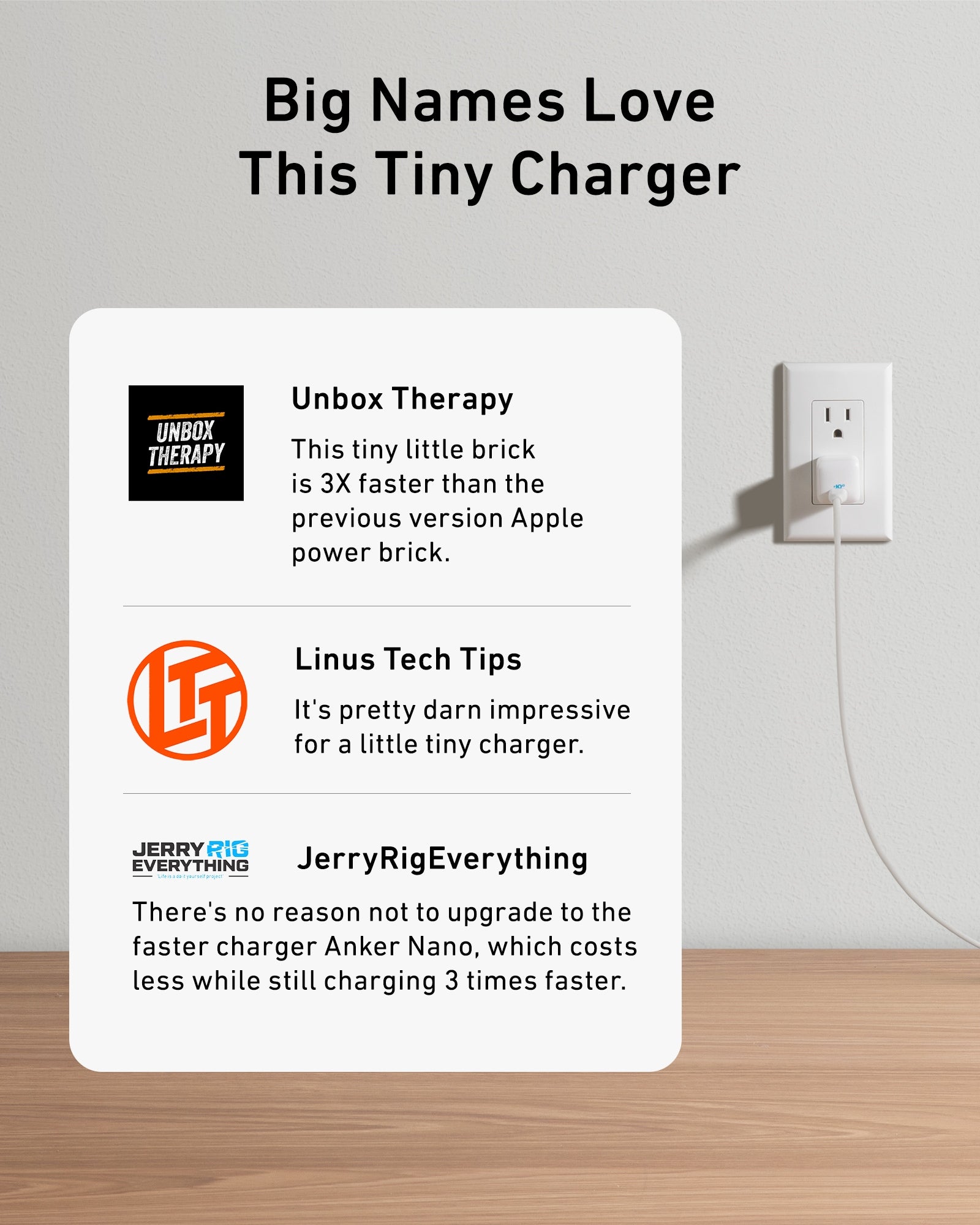 Anker 511 Charger (Nano) with USB-C to Lightning Cable