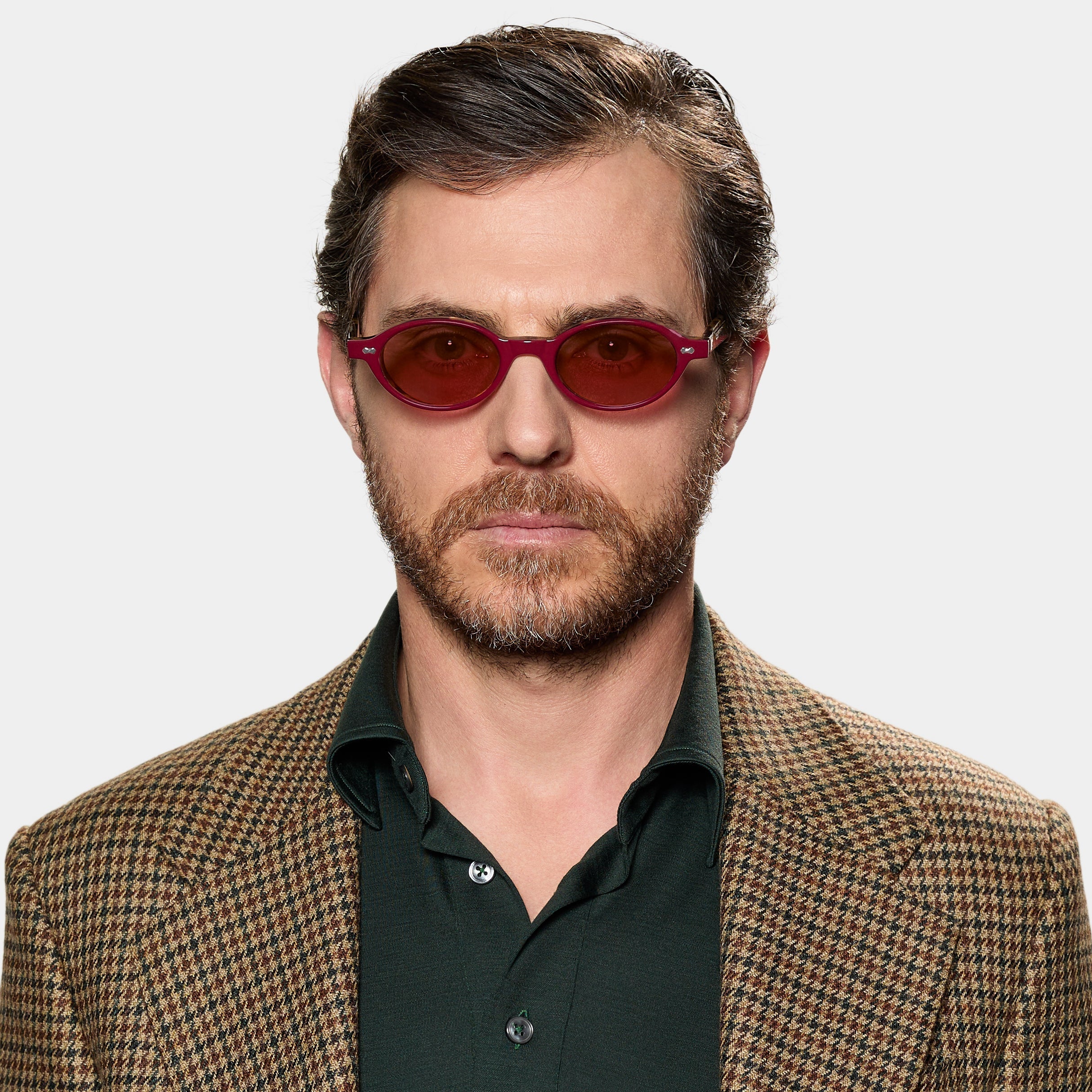 TBD Eyewear Ellipse Plum | Red Lens Sunglasses