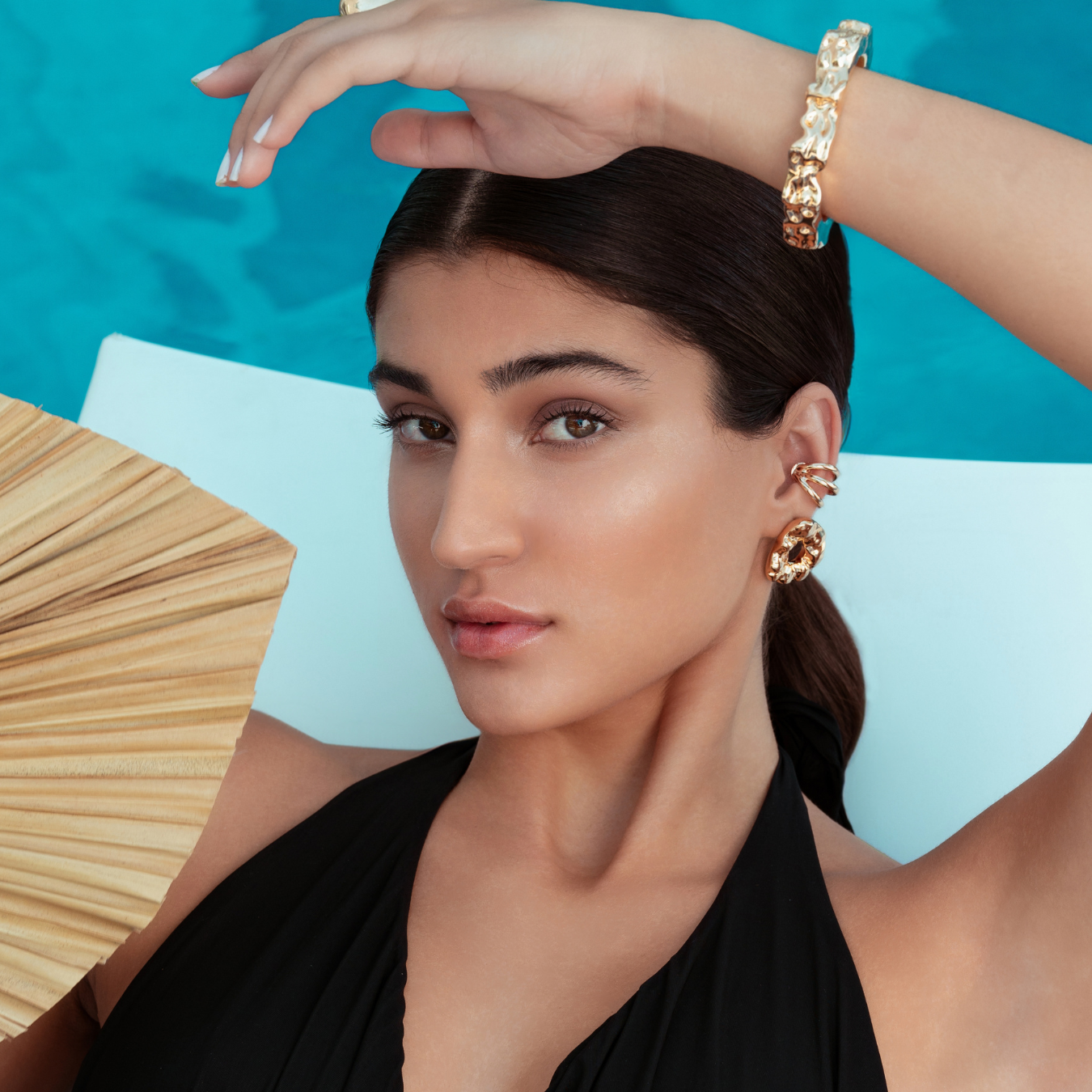 Denise Pacini Nathalia Sculpted Hammered Earrings
