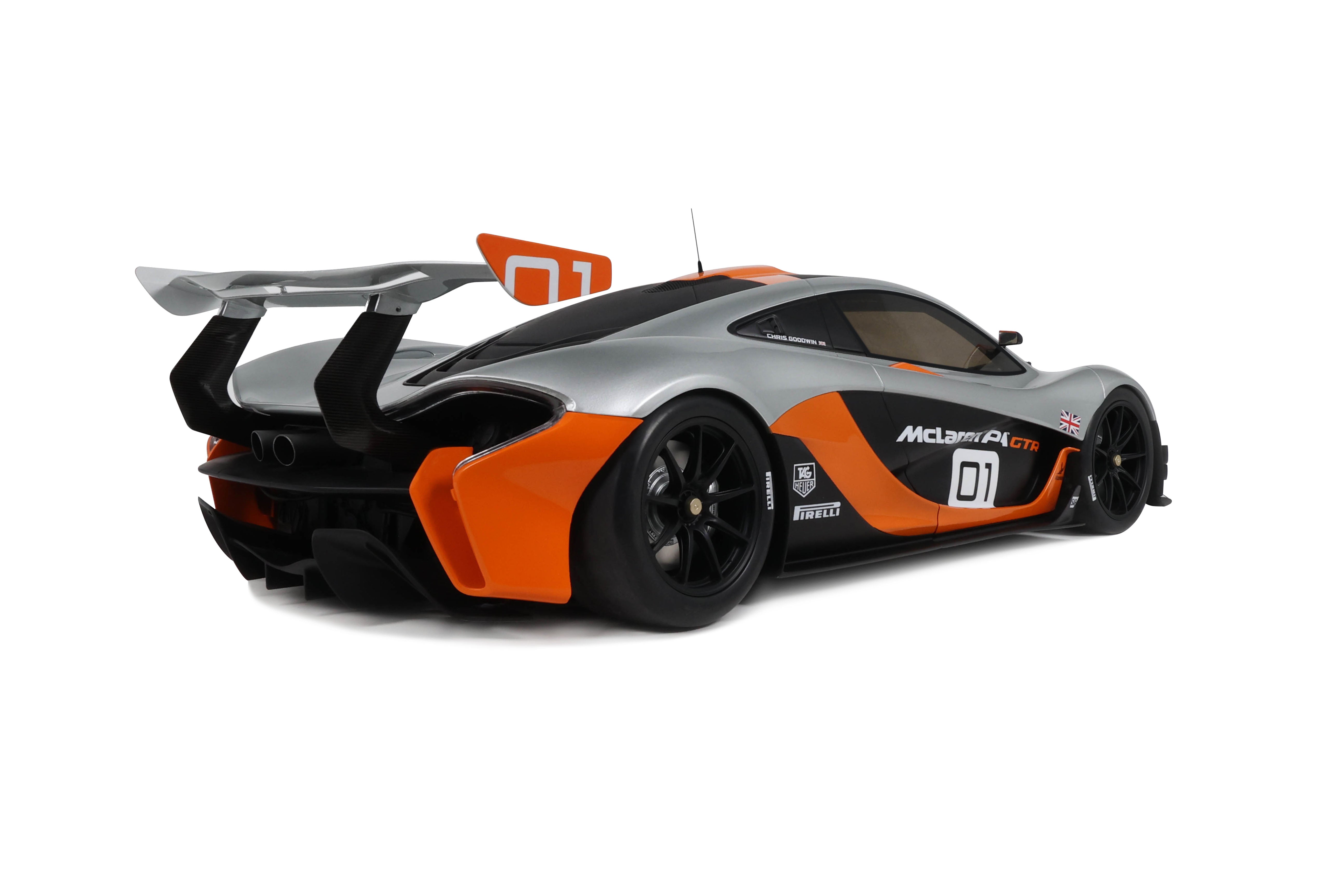 GT Spirit McLaren P1 GTR Pebble Beach Grey-2014 1:8 Diecast Car GTS800902