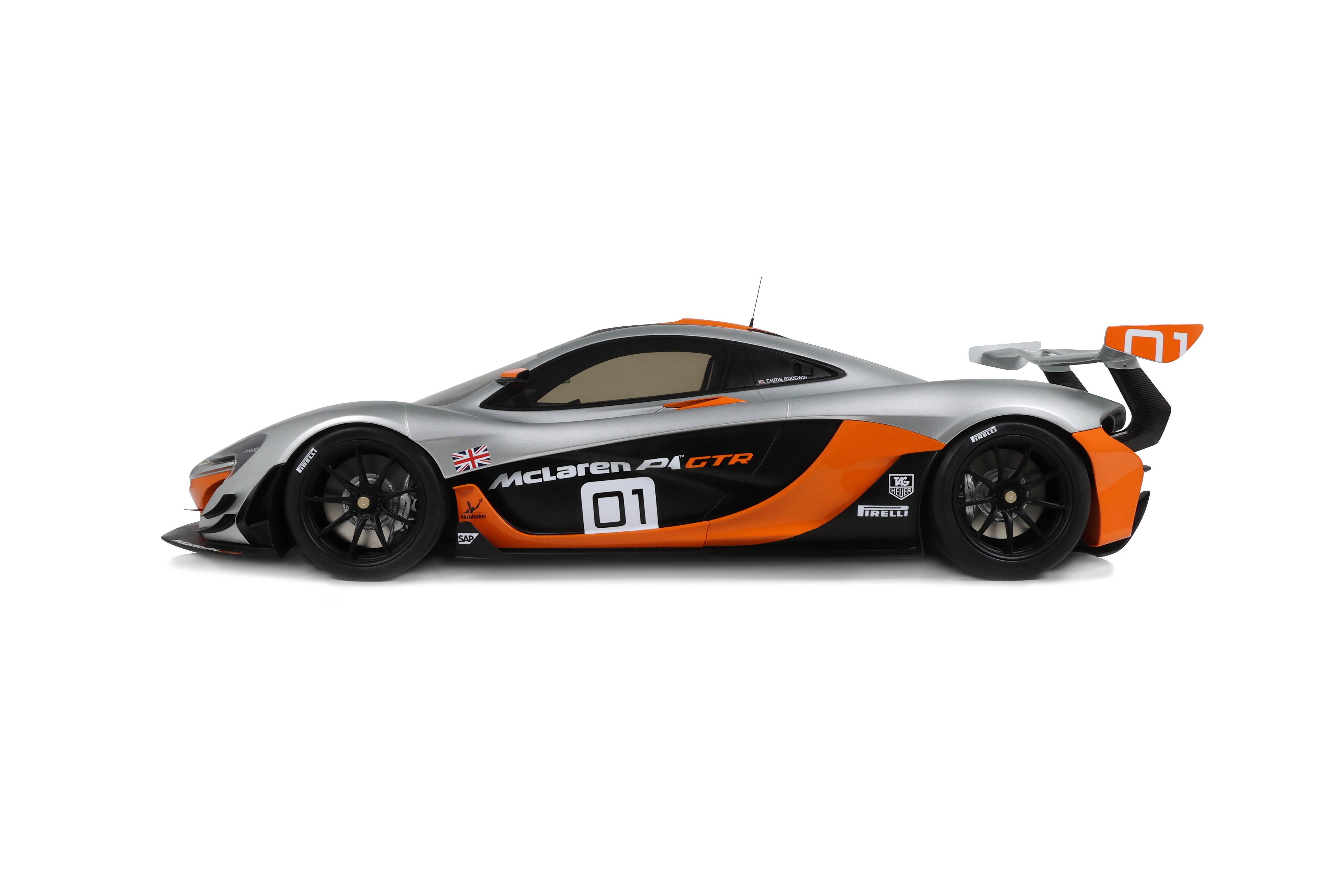 GT Spirit McLaren P1 GTR Pebble Beach Grey-2014 1:8 Diecast Car GTS800902