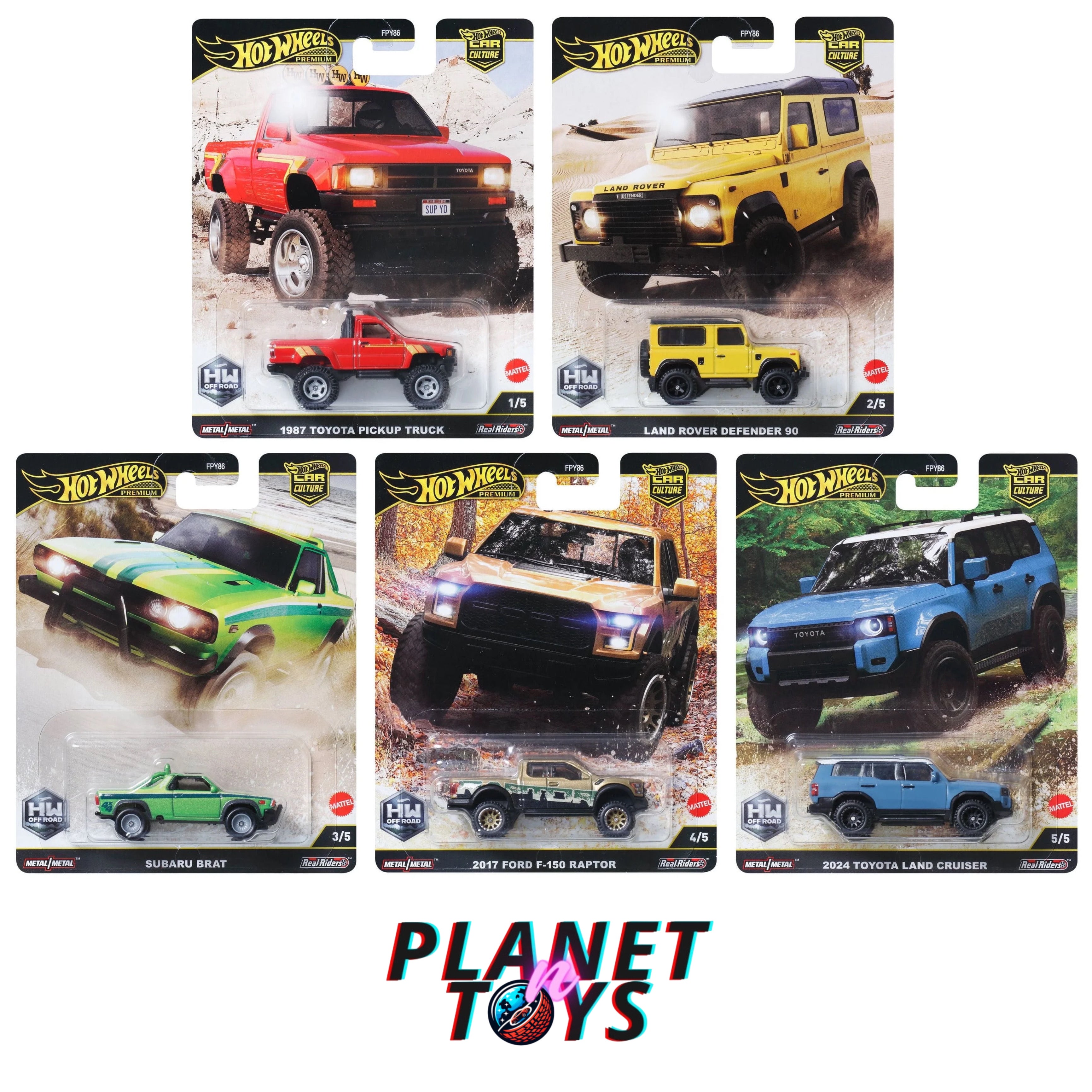 Hot Wheels Car Culture Premium Sets Assorted 1:64 Variety Diecast